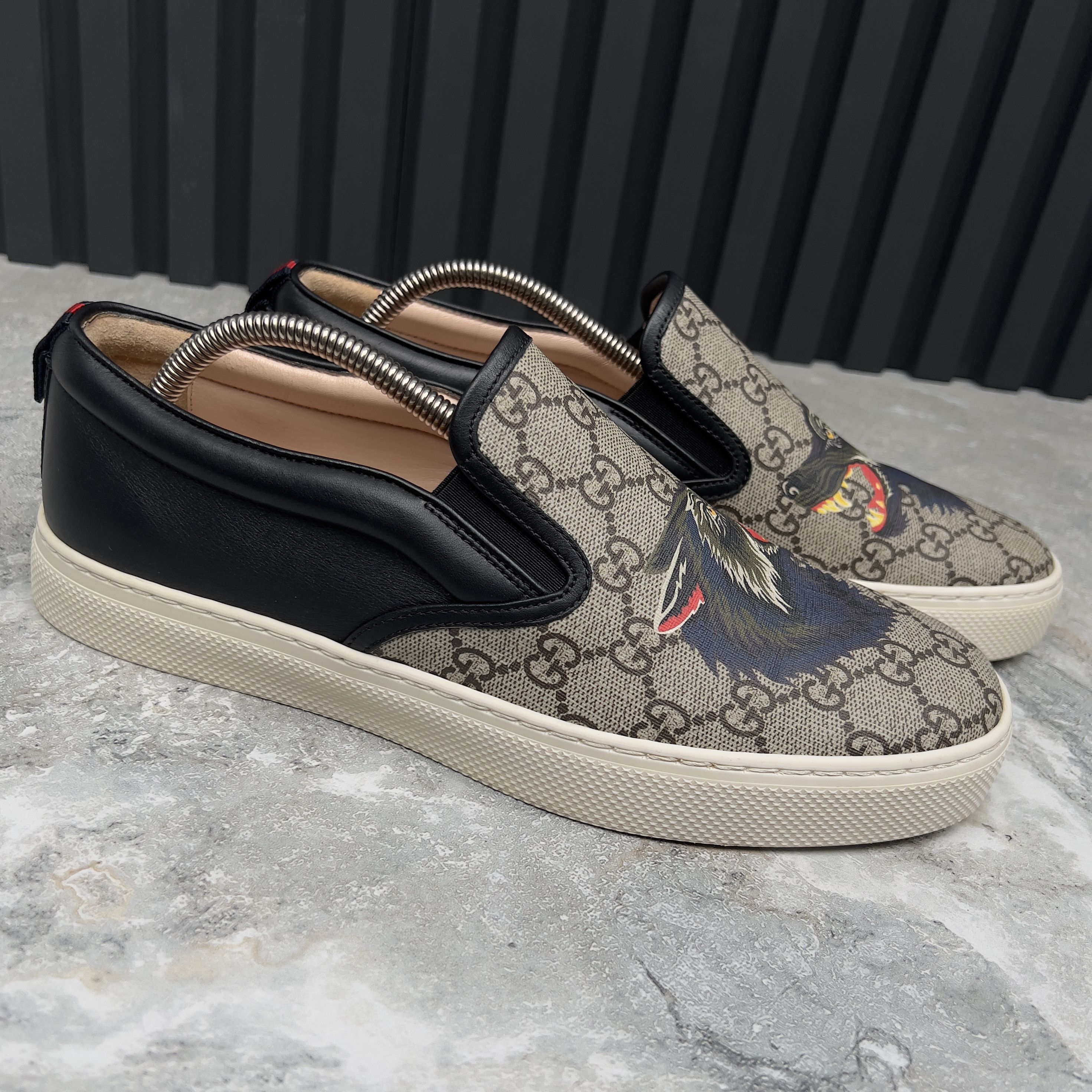 Gucci Gucci Dublin Wild Wolf GG Supreme Slip-On Leather Size US 9 / EU 42 - 5 Thumbnail