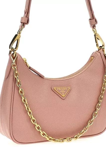 Prada PRADA Re-Edition Pink Saffiano Mini Handbag New/Auth Size ONE SIZE - 3 Thumbnail