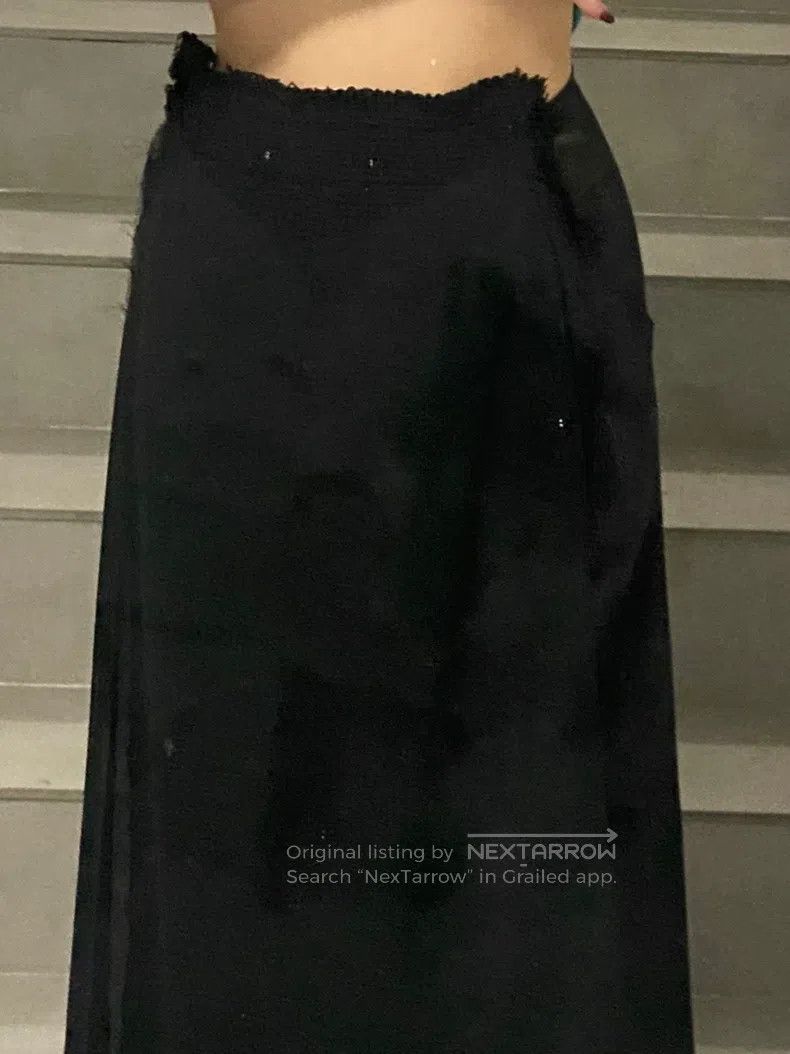 Comme des Garcons Comme Des Garcons size S Half net and half wool half skirt Size 23" - 7 Thumbnail