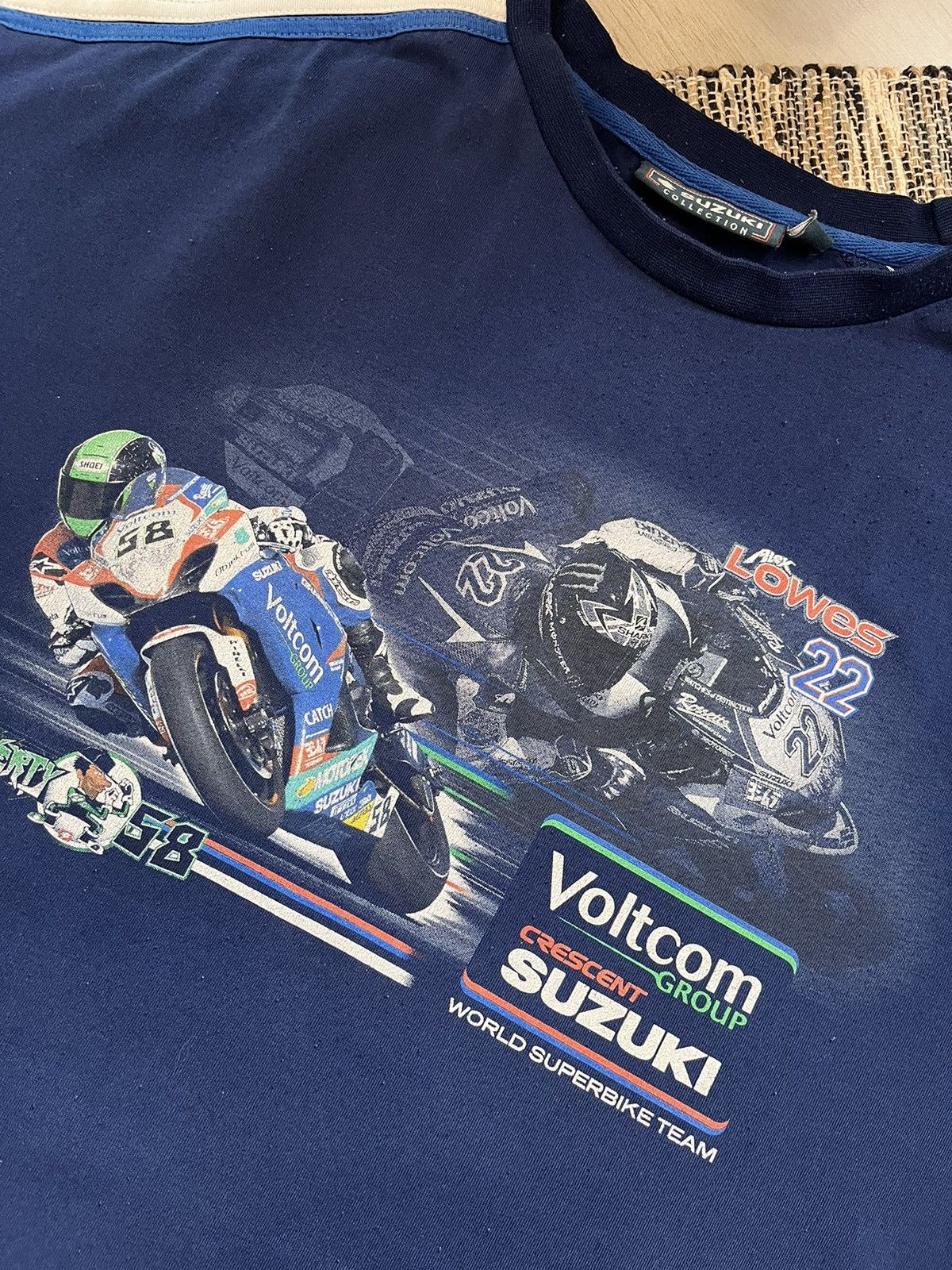 Vintage Vintage Suzuki Racing T-Shirt Motorcycle Japanese Logo Size US XXL / EU 58 / 5 - 10 Thumbnail