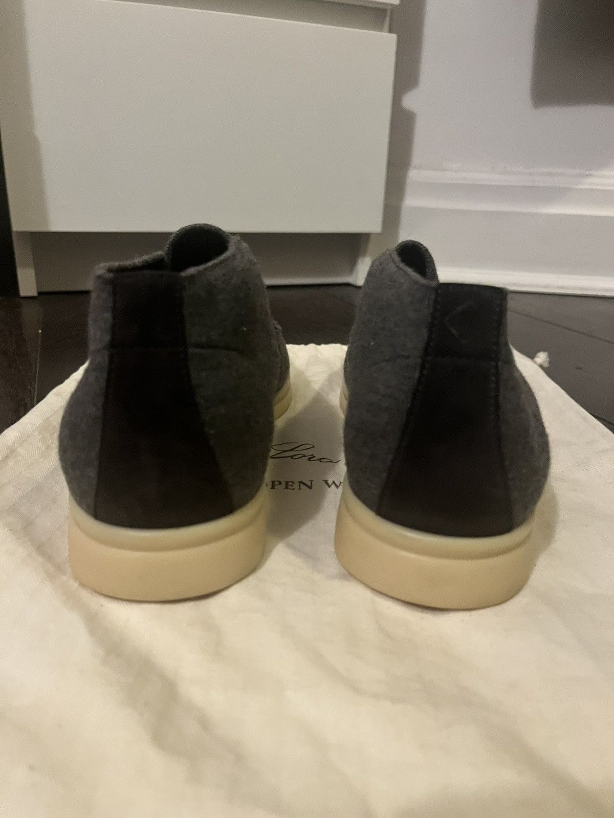 Loro Piana Loro Piana Grey Knit Open Walks size uk 6.5 Size US 6.5 / EU 39-40 - 6 Thumbnail