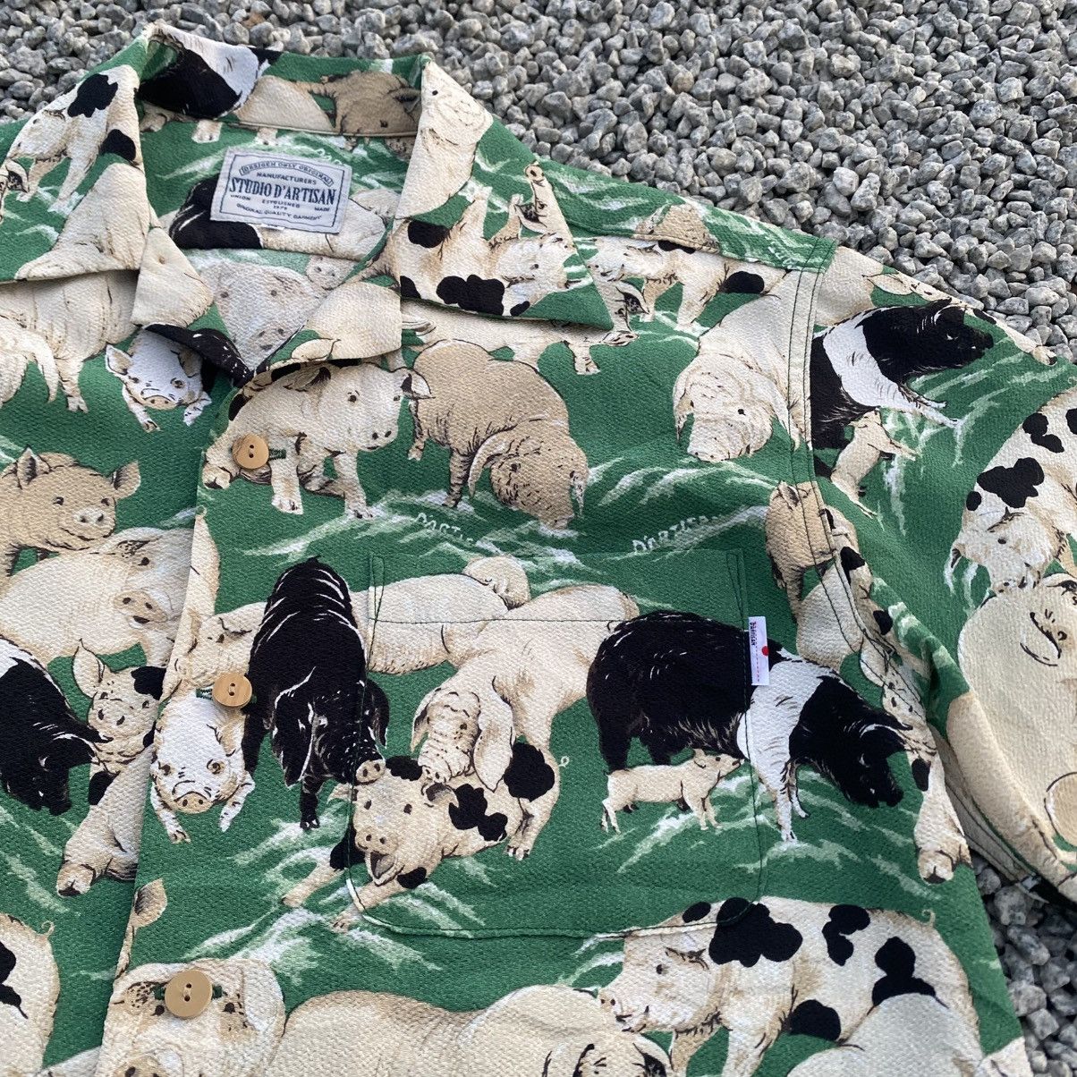 Studio D'Artisan Very Rare Vintage STUDIO DARTISAN Hundred Pigs Shirt Size US M / EU 48-50 / 2 - 4 Thumbnail