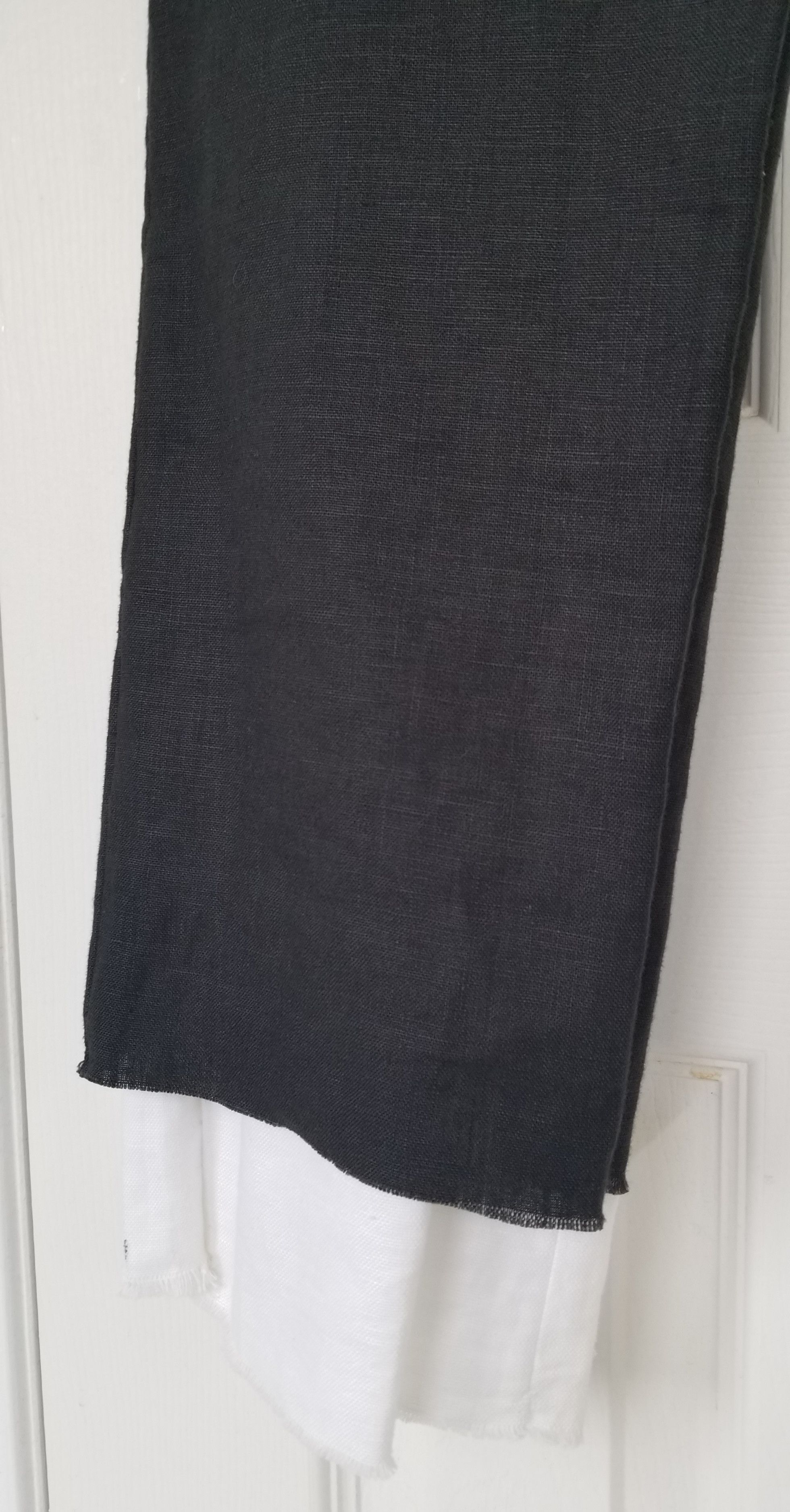 Odyn Vovk Odyn Vovk Double Layer Linen Ann Black White Demeulemeester Size US 30 / EU 46 - 6 Thumbnail
