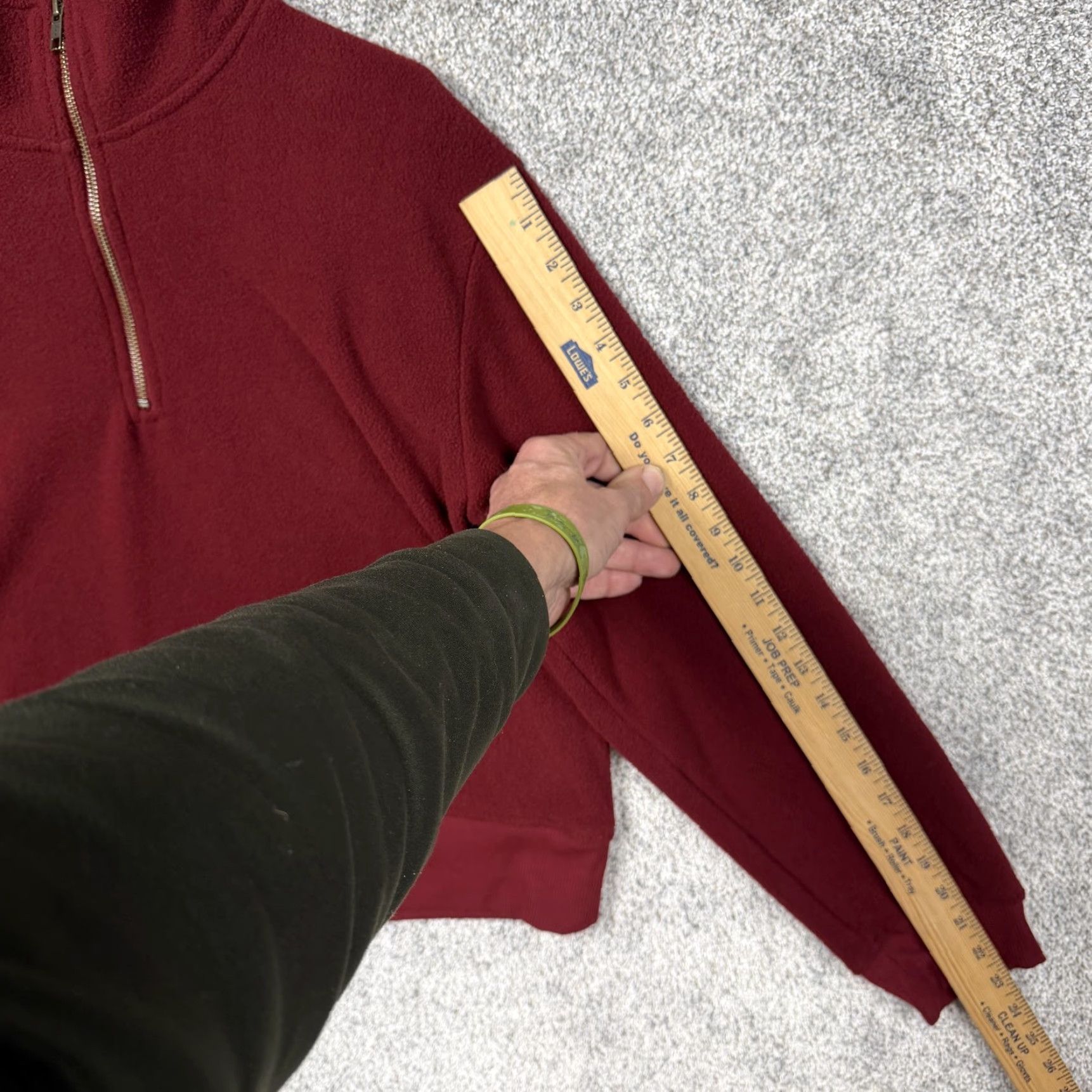 Vintage Natural Reflections Fleece Half Zip Pullover Top Womens M Red Wine Mock Neck Shirt Long Sleeve Casual 1/2 Zip Mens Womens Girls Boys Size M / US 6-8 / IT 42-44 - 3 Thumbnail