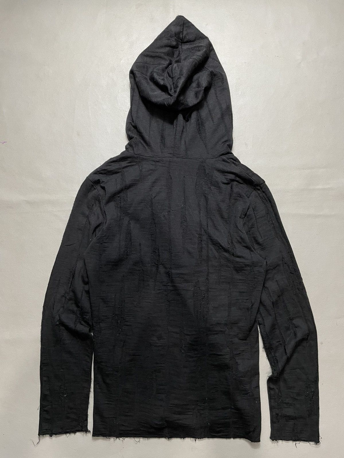 Shellac Shellac Gothic black Distressed Hoodie ifsix style Size US S / EU 44-46 / 1 - 8 Thumbnail