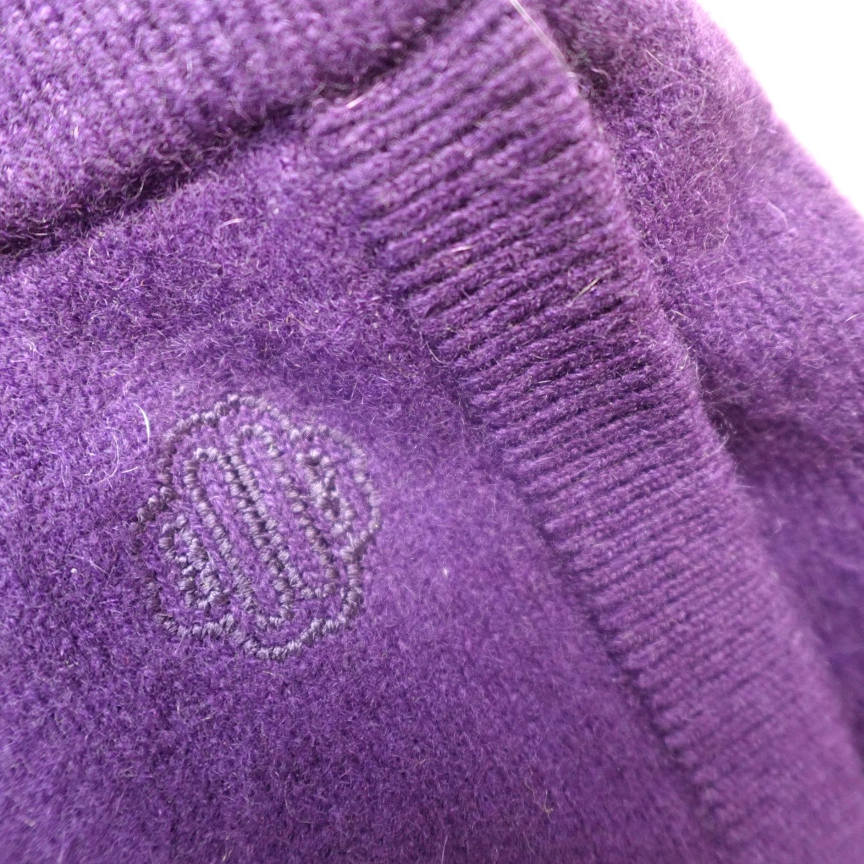 Maje Maje Pants Womens 12 Purple Solid Cashmere Blend Joggers NEW Size 34" / US 12 / IT 48 - 7 Thumbnail