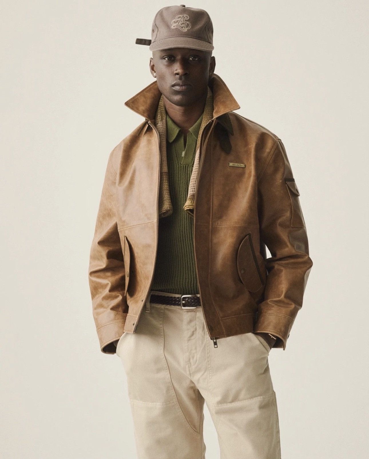 Aime Leon Dore Aime Leon Dore Leather Aviator Jacket Size US M / EU 48-50 / 2 - 1 Thumbnail