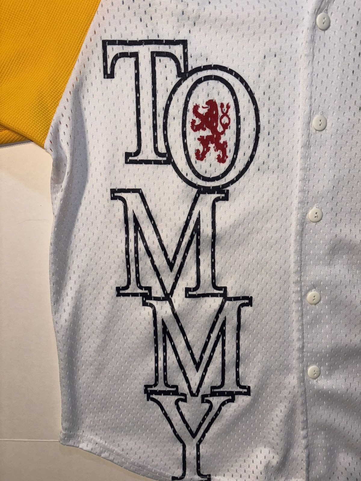 Tommy Hilfiger Vtg Tommy Hilfiger Sport 90’s Mesh Baseball Jersey USA Size US M / EU 48-50 / 2 - 3 Thumbnail
