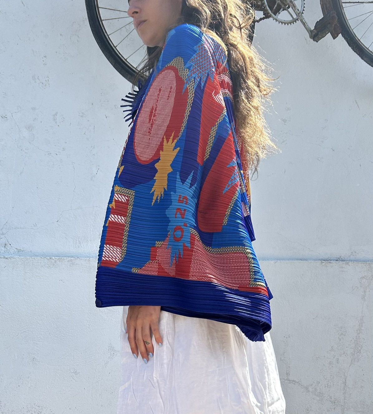Pleats Please Issey Miyake Poncho Pop Art Issey Miyake Pleats Please Size S / US 4 / IT 40 - 5 Thumbnail