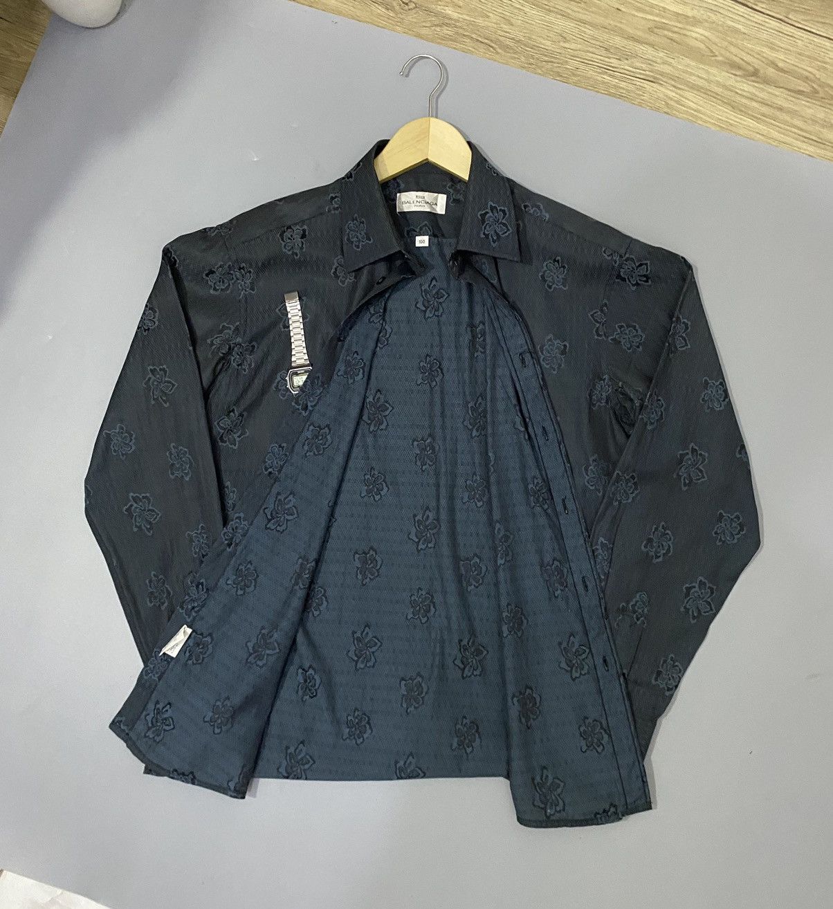 Balenciaga 💥Floral💥Balenciaga Shirt Buttons Up Size US L / EU 52-54 / 3 - 8 Thumbnail