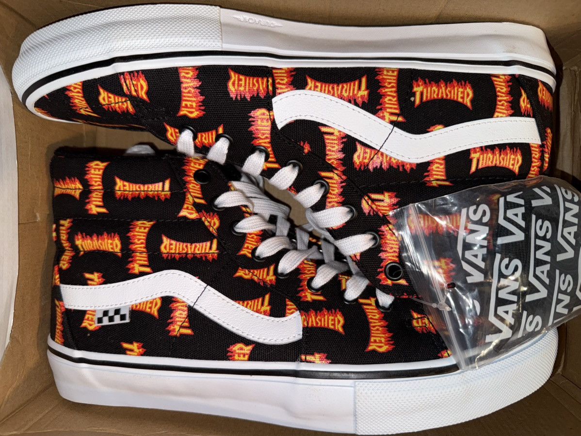 Vans Vans x Thrasher All-Over “Sk8-hi” skate/street shoes NEW! DS Size US 11 / EU 44 - 6 Thumbnail