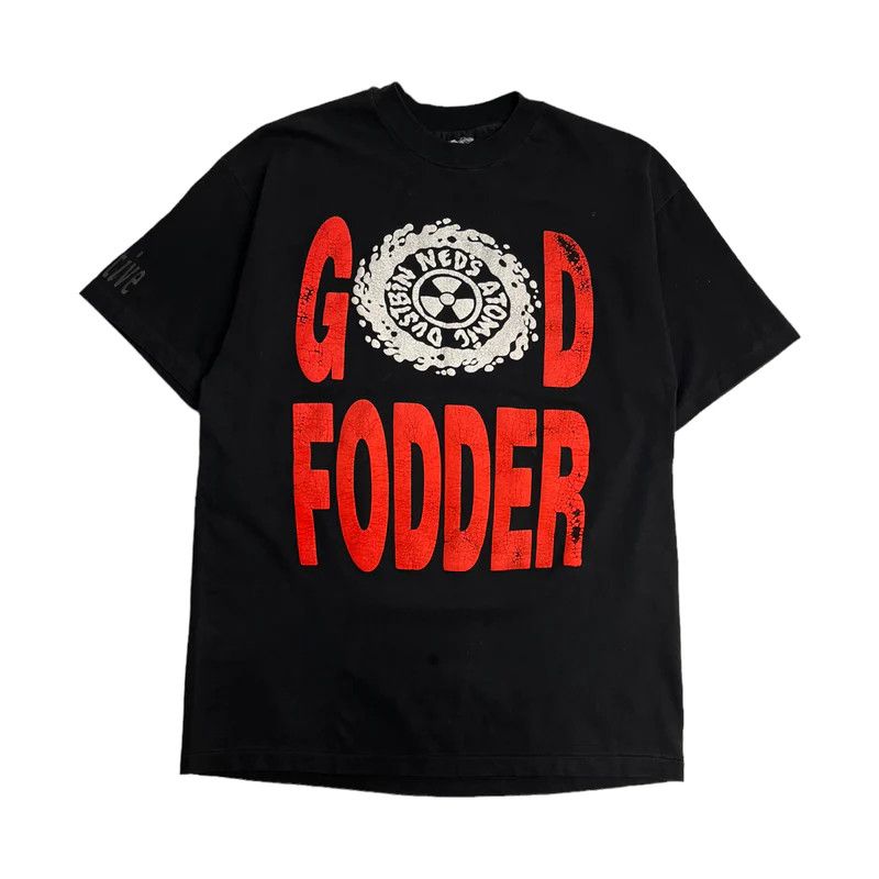 image of Vintage God Fodder “Ned's Atomic Dustbin” T-Shirt in Black, Men's (Size Large)