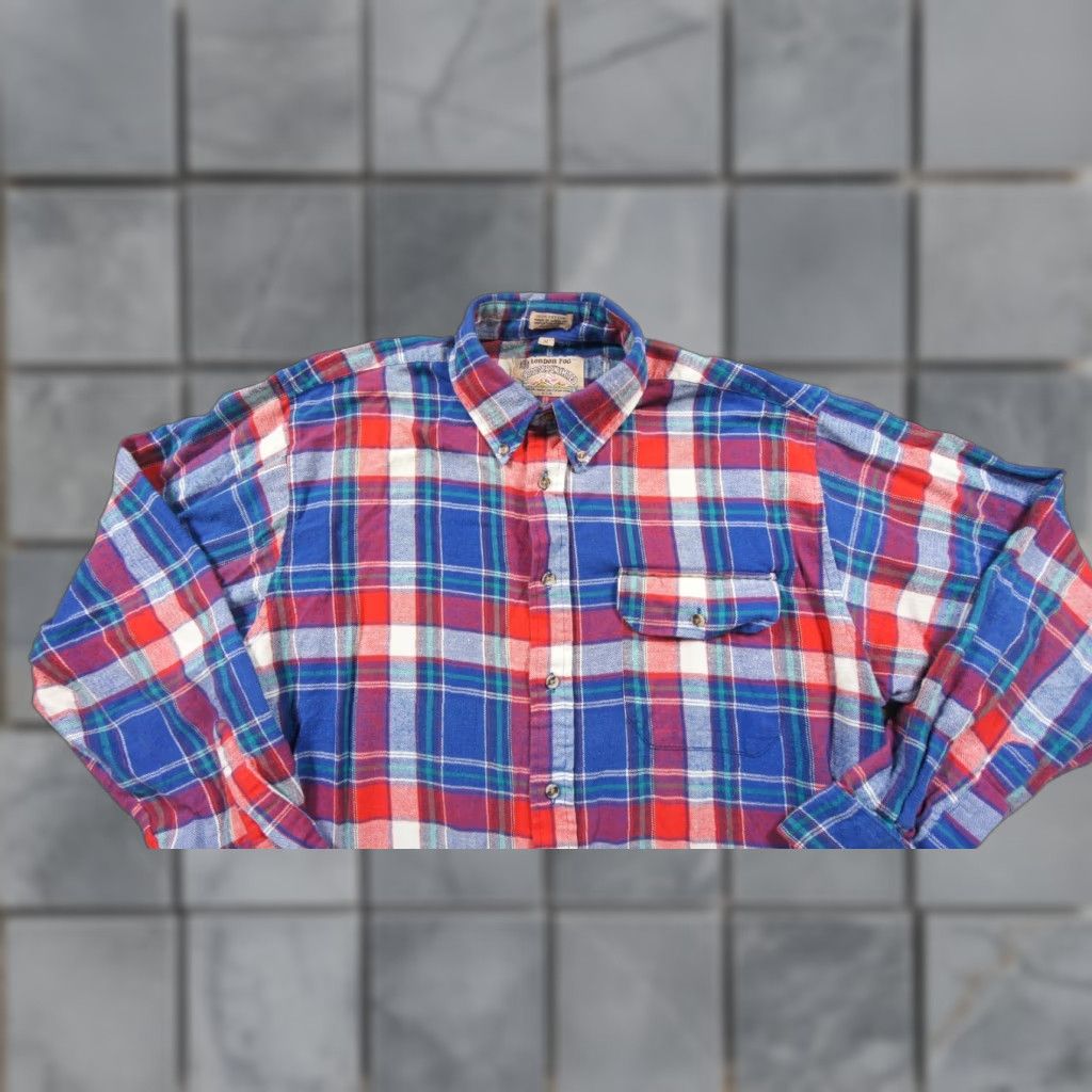 London Fog VINTAGE London Fog Shirt Mens M Plaid Cotton Flannel Outdoors Limited Size US M / EU 48-50 / 2 - 1 Thumbnail