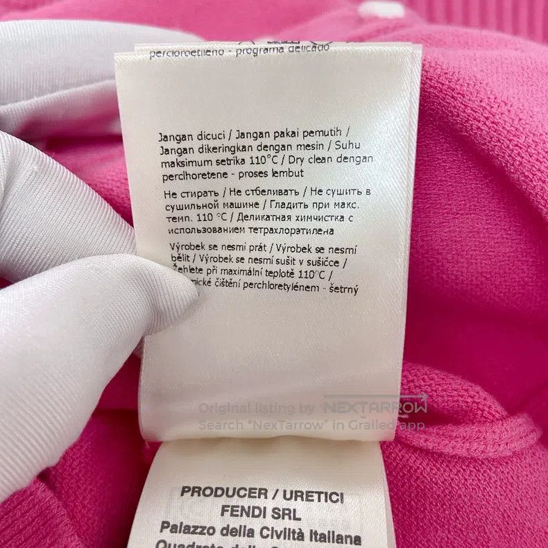 Fendi Fendi Pink Knit Top Size XXS / US 00 / IT 34 - 9 Thumbnail