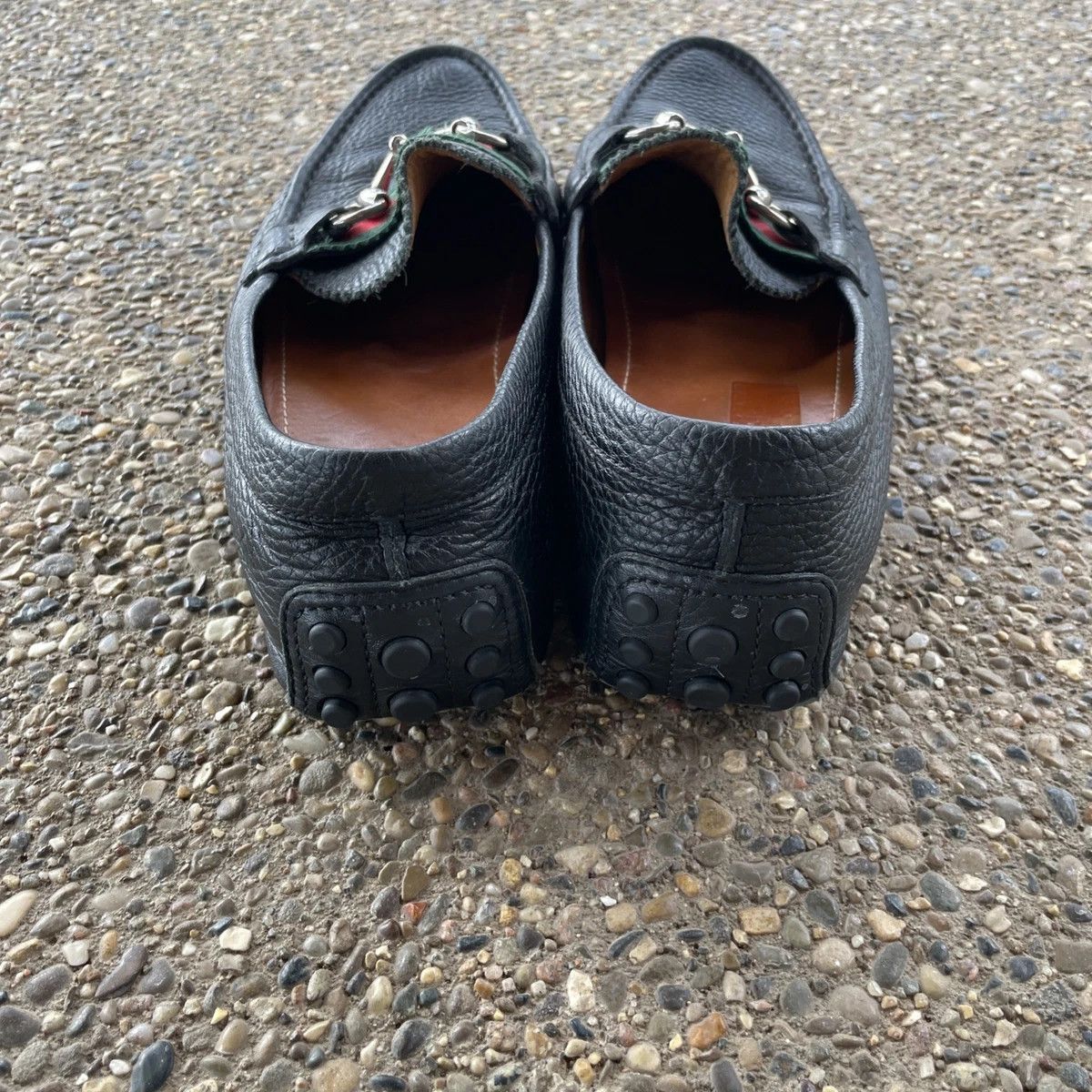 Gucci Gucci Horsebit Driving Loafers Black Leather 9 Slip On Size US 9 / EU 42 - 3 Thumbnail