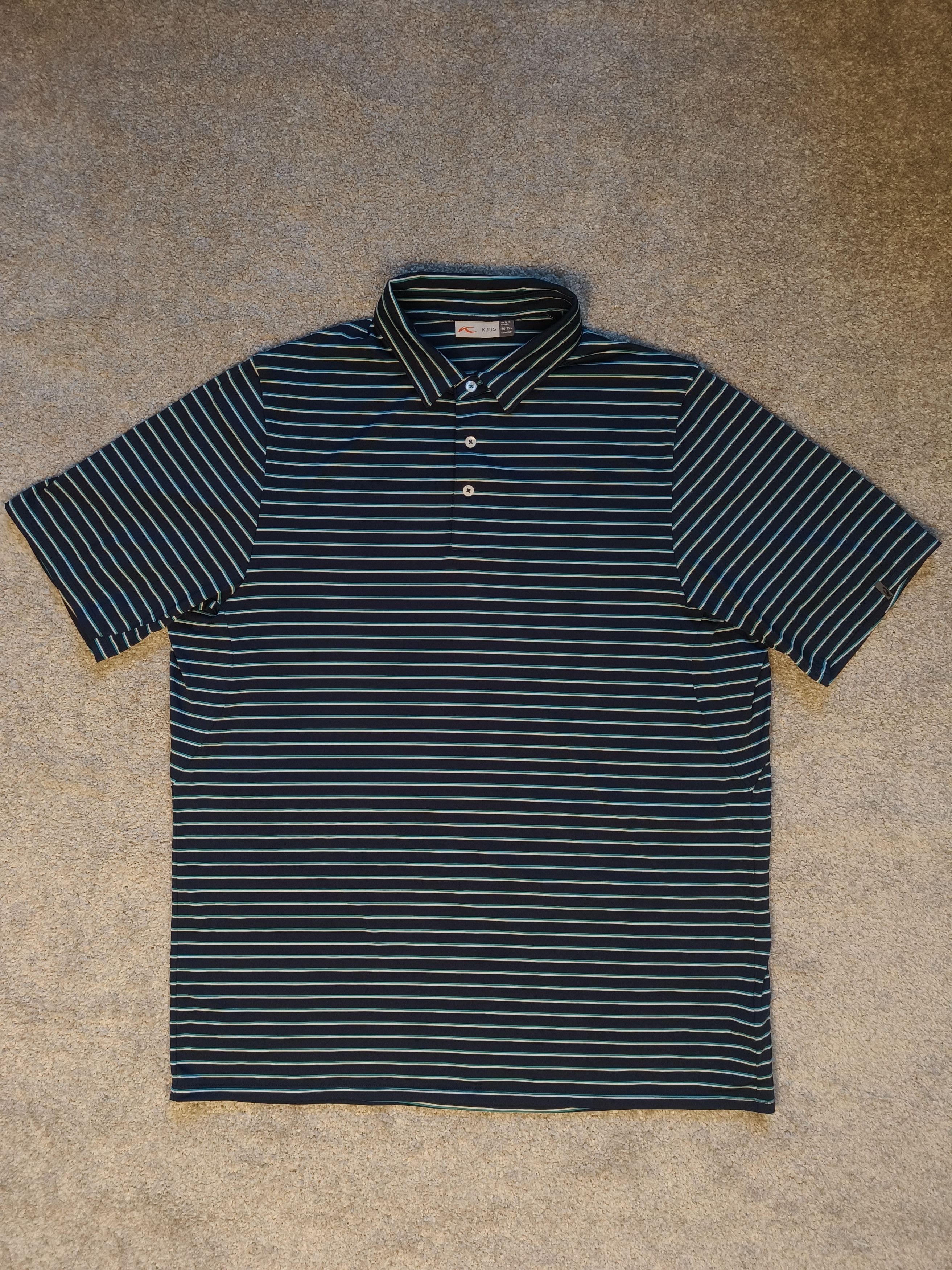 KJUS Kjus Soren Twill Golf Polo Comfort Fit Bulk Stretch Shirt Size US XXL / EU 58 / 5 - 1 Thumbnail