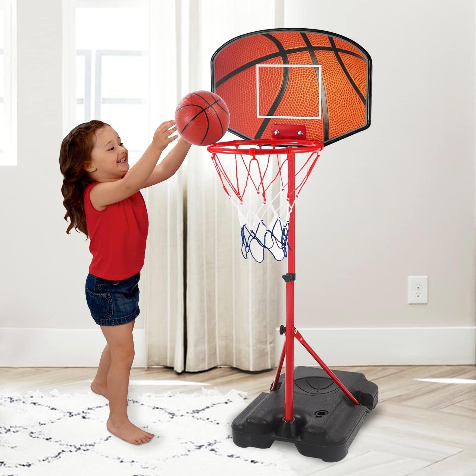 The Unbranded Brand Hieoby Kids Basketball Hoop Adjustable Height 3.5FT-5.5FT Size ONE SIZE - 1 Thumbnail