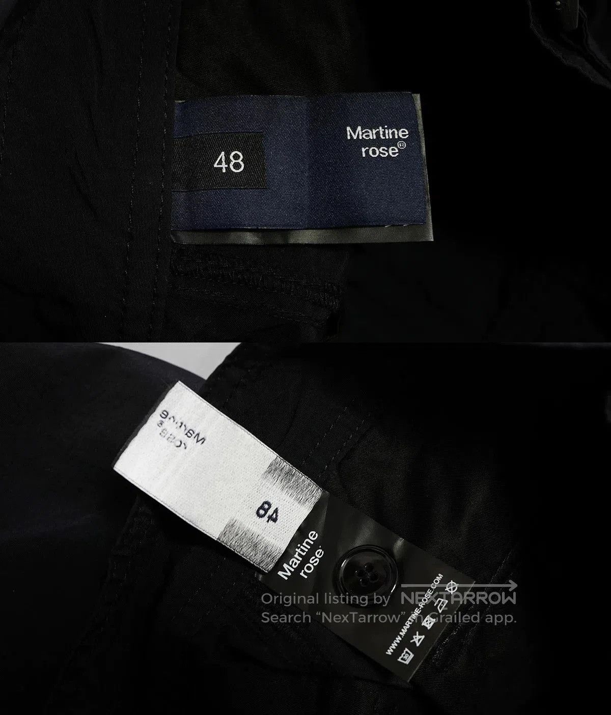 Martine Rose martine rose black cargo trousers for autumn. Size US 38 / EU 54 - 6 Thumbnail