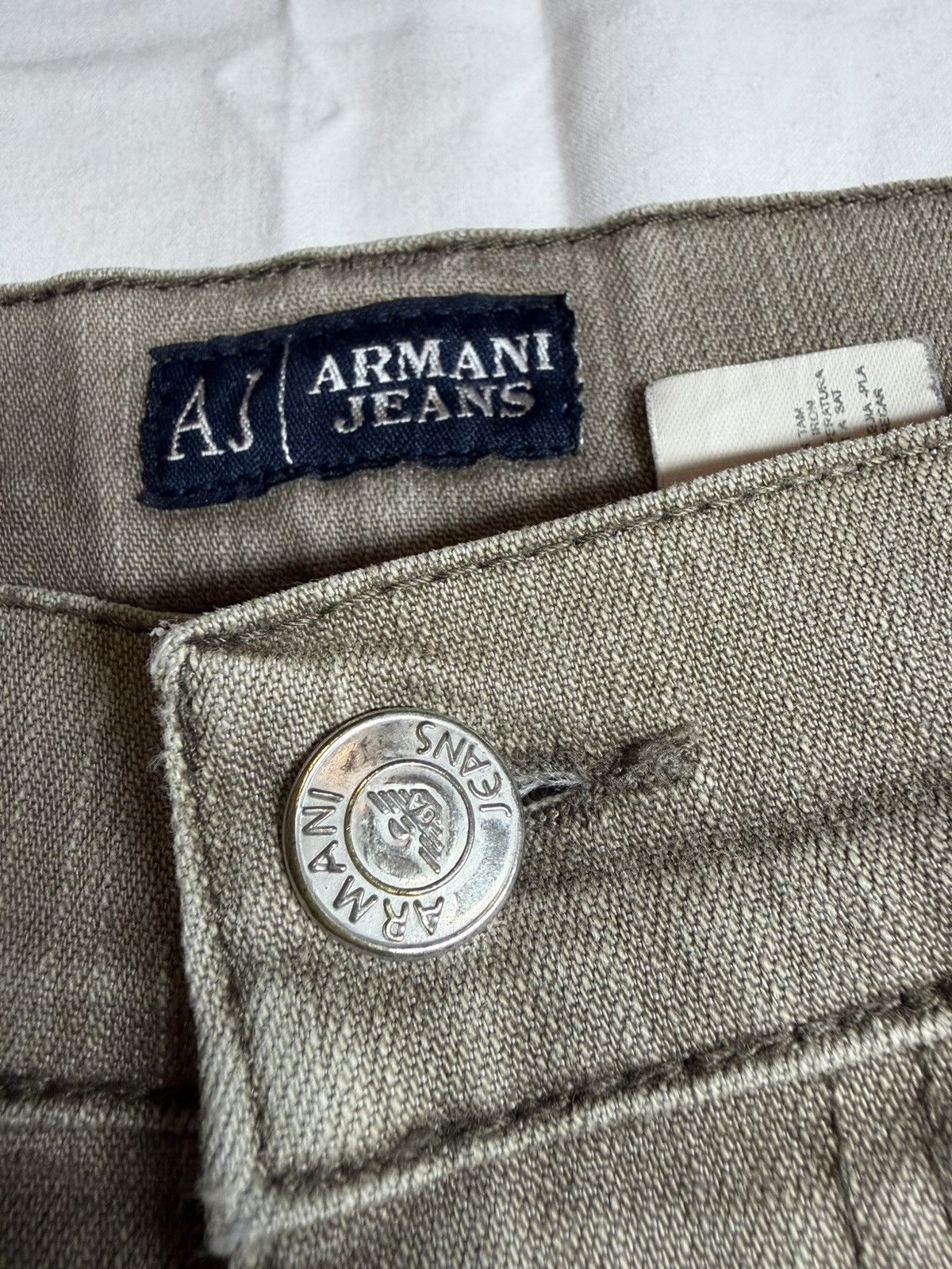 Armani Armani Jeans Sand Beige Wide Flat Jeans Size 38 Size US 38 / EU 54 - 9 Thumbnail
