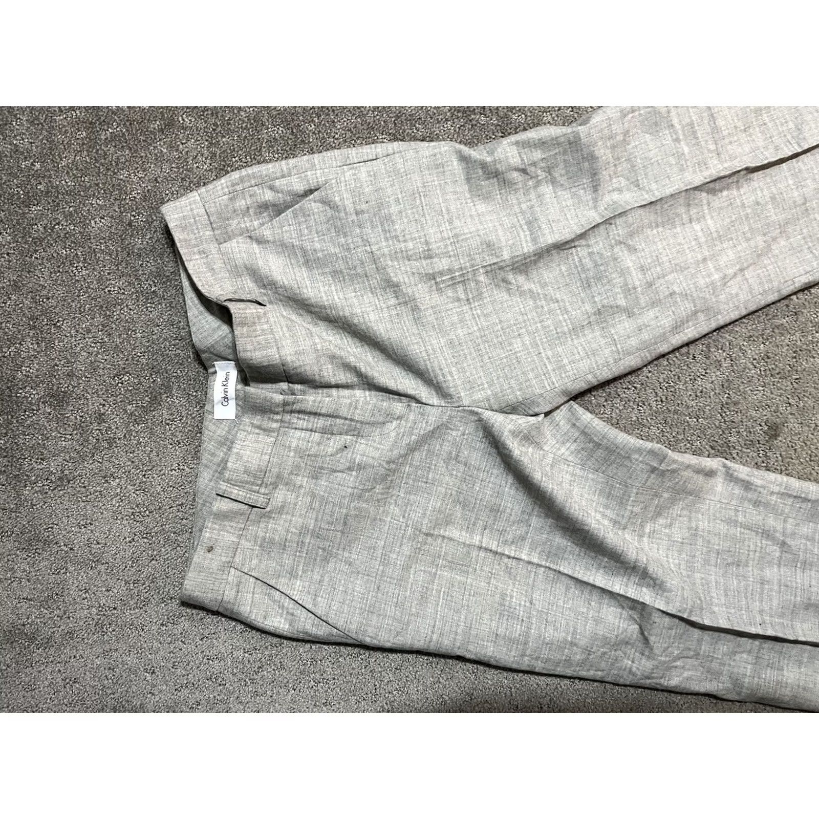 Calvin Klein Calvin Klein Pants Women’s Size 2 Gray Straight Leg Trouser Size 26" / US 2 / IT 38 - 2 Thumbnail