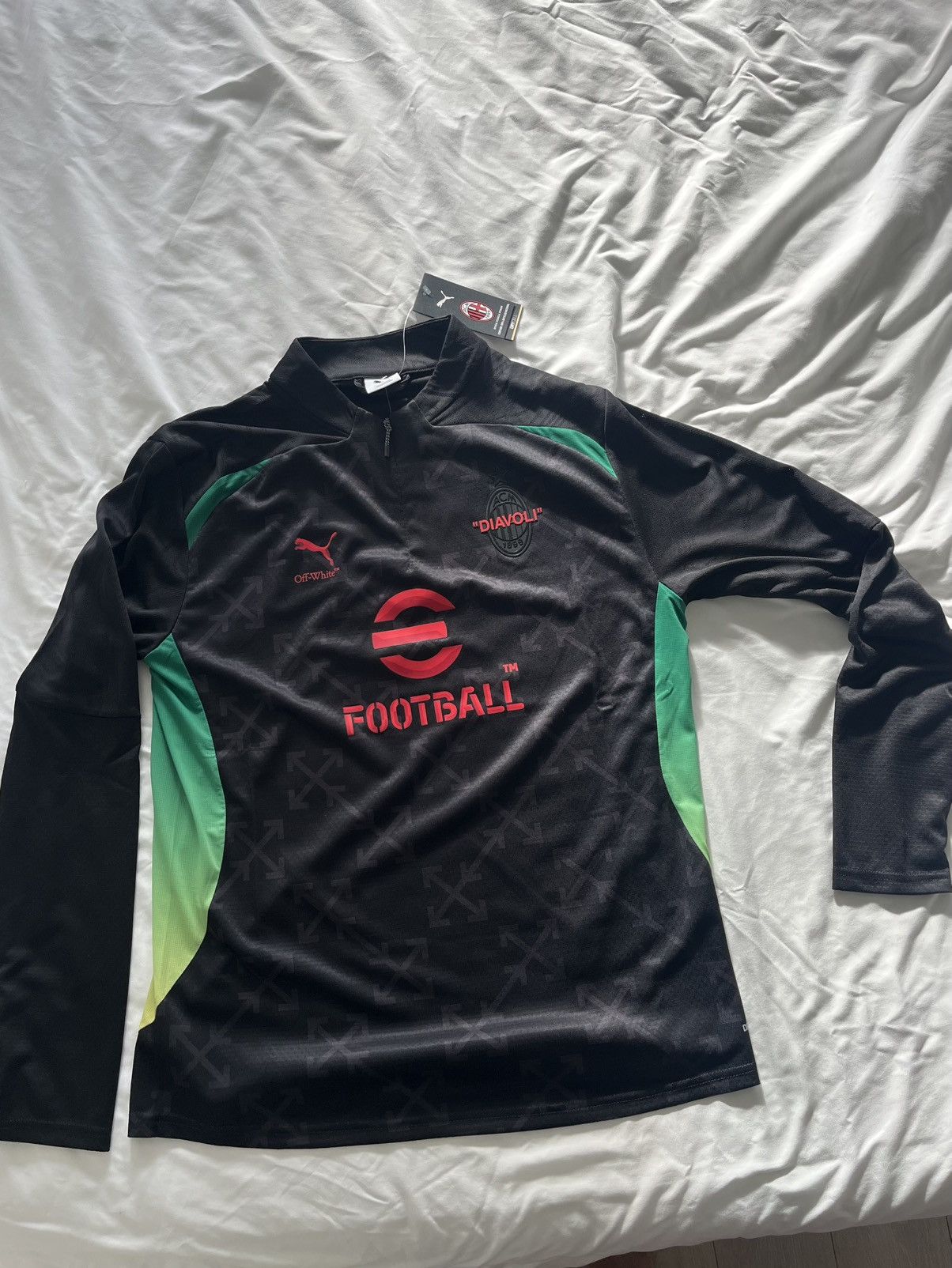 Off-White × Puma Puma x Off Whita AC Milan Size US L / EU 52-54 / 3 - 2 Thumbnail