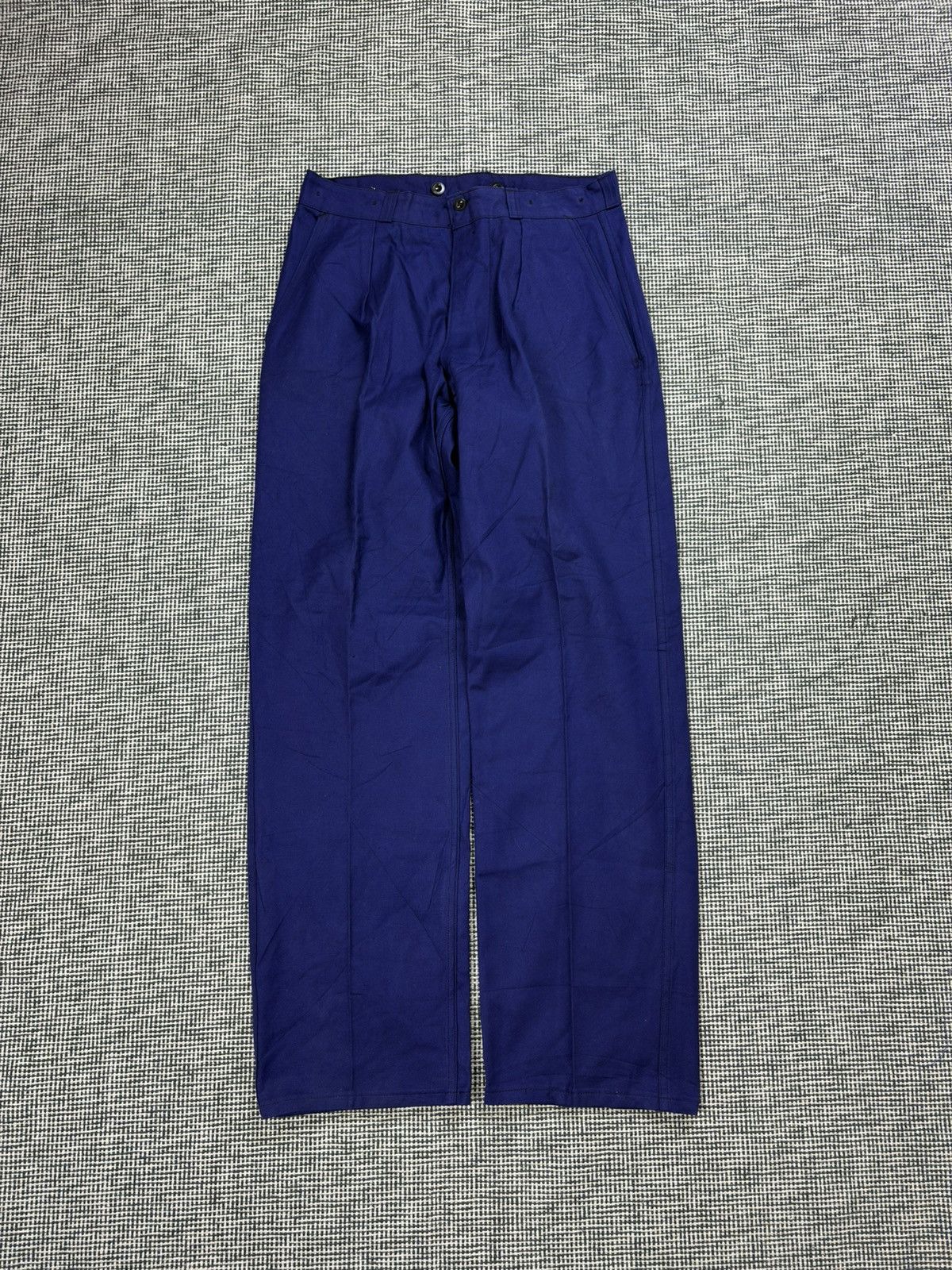 70s vintage french chore pants utility trousers loose fit