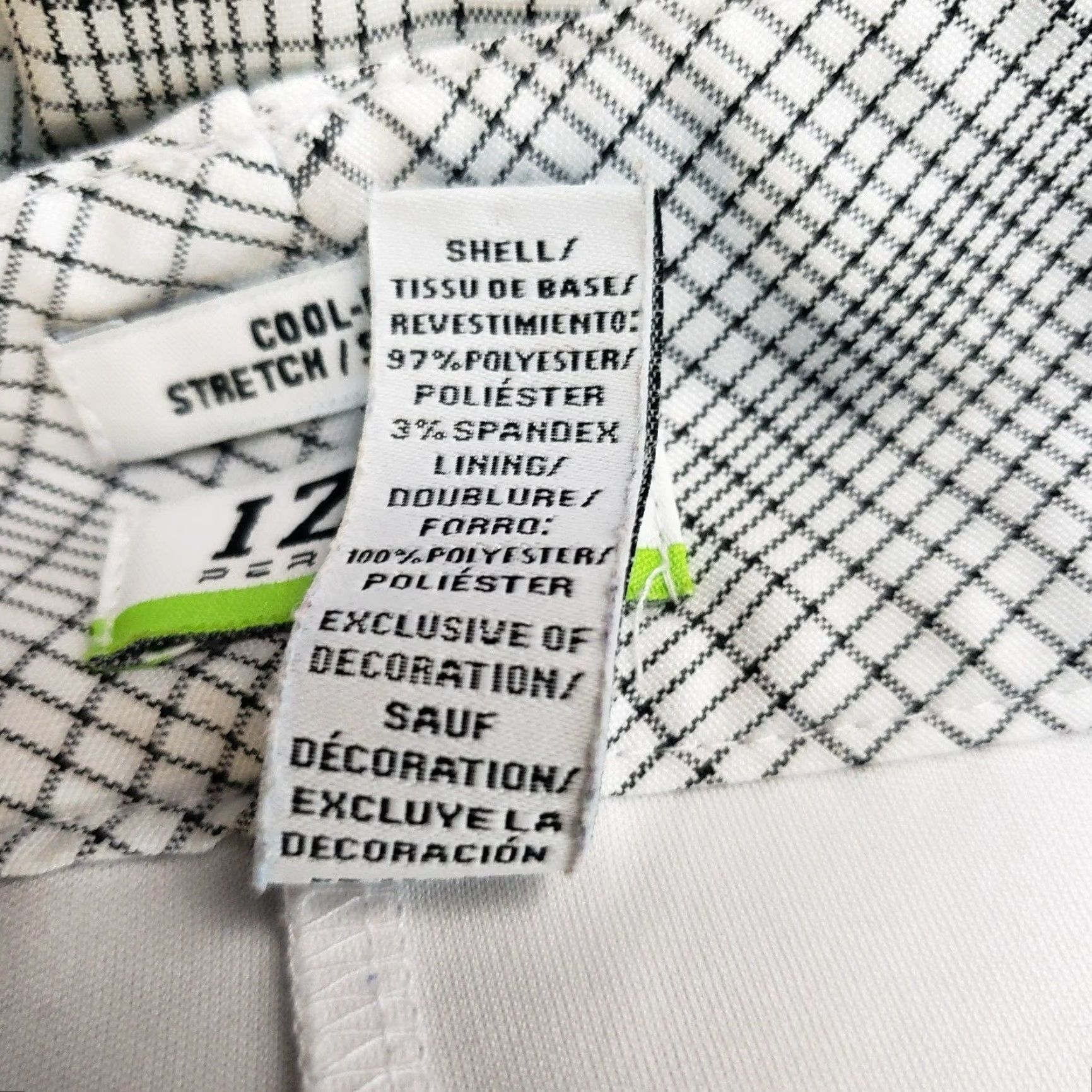 Izod Izod Womens Skort Sz 16 White Black Pockets Polyester Activewear Short Skirt Womens 16 Size ONE SIZE - 4 Thumbnail