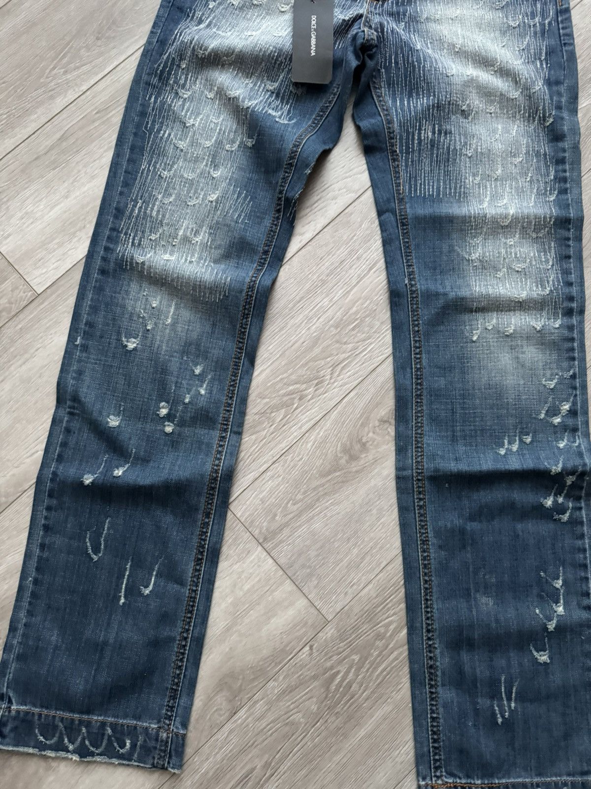 Dolce & Gabbana Rare Vintage D&G Distressed Paint Splatter Jeans Size US 30 / EU 46 - 4 Thumbnail