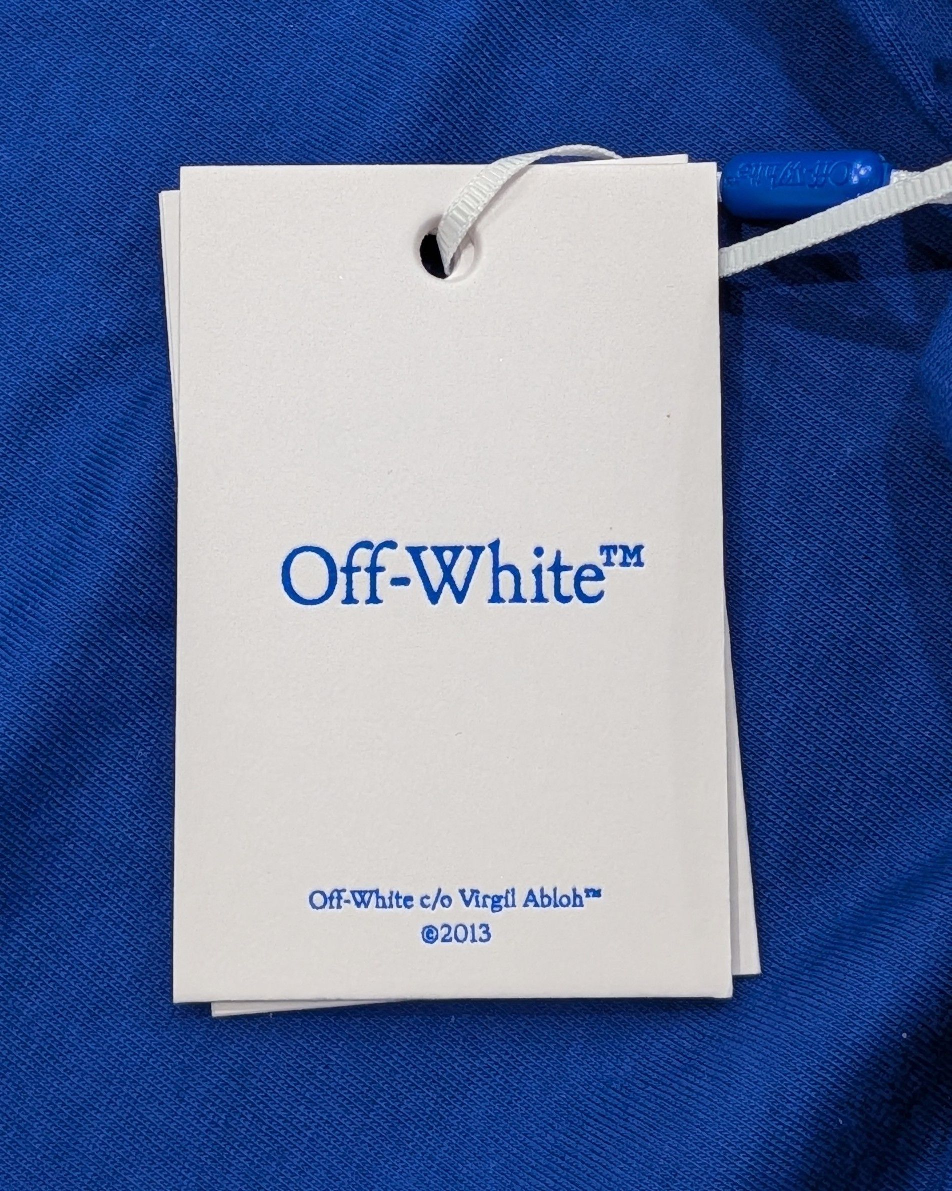 Off-White Off-White Slim Fit Logo Cotton T-Shirt Dark Blue Small Size US S / EU 44-46 / 1 - 10 Thumbnail