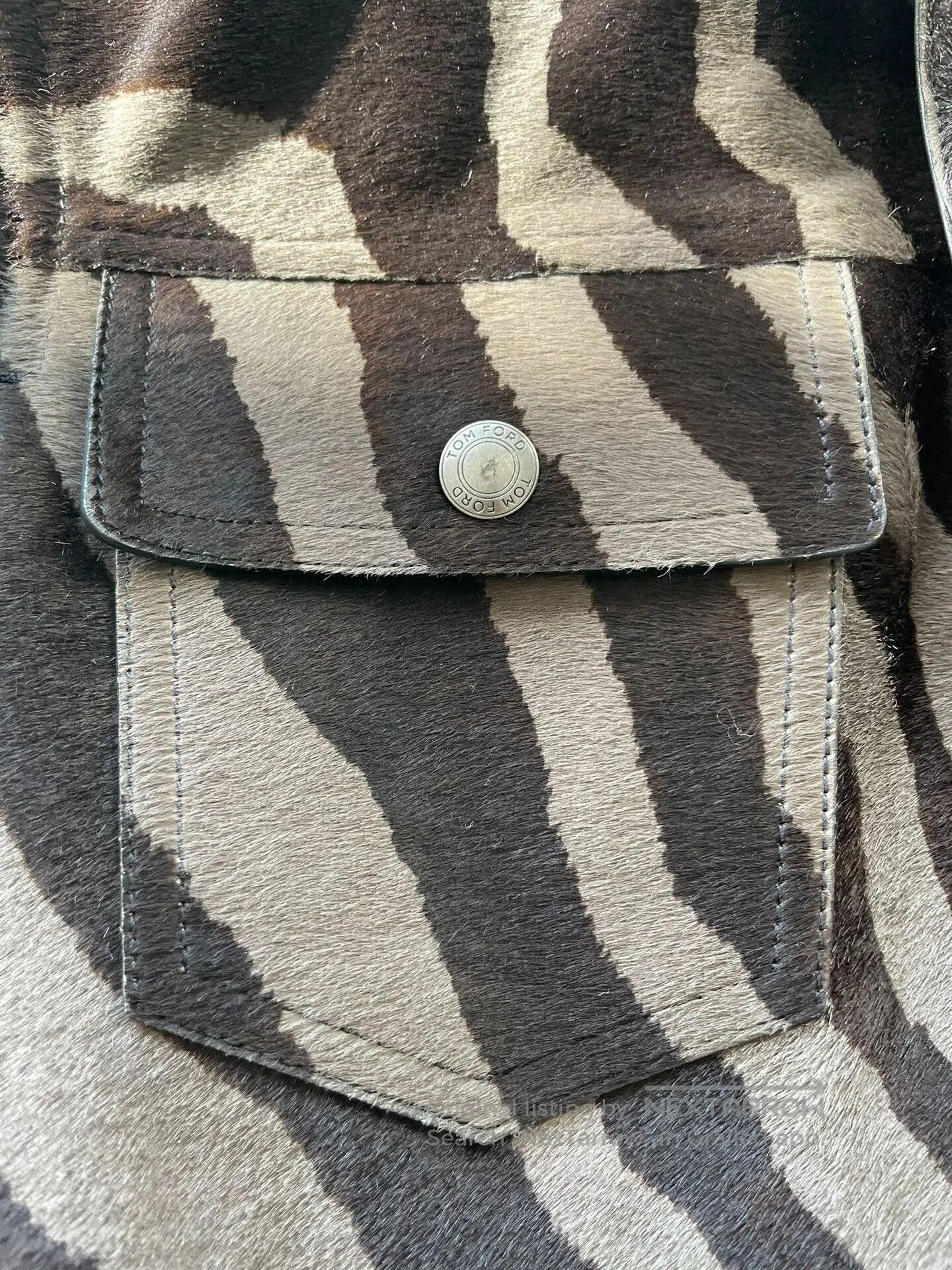 Tom Ford Tom Ford Zebra Pattern Leather Jacket. Size US S / EU 44-46 / 1 - 5 Thumbnail