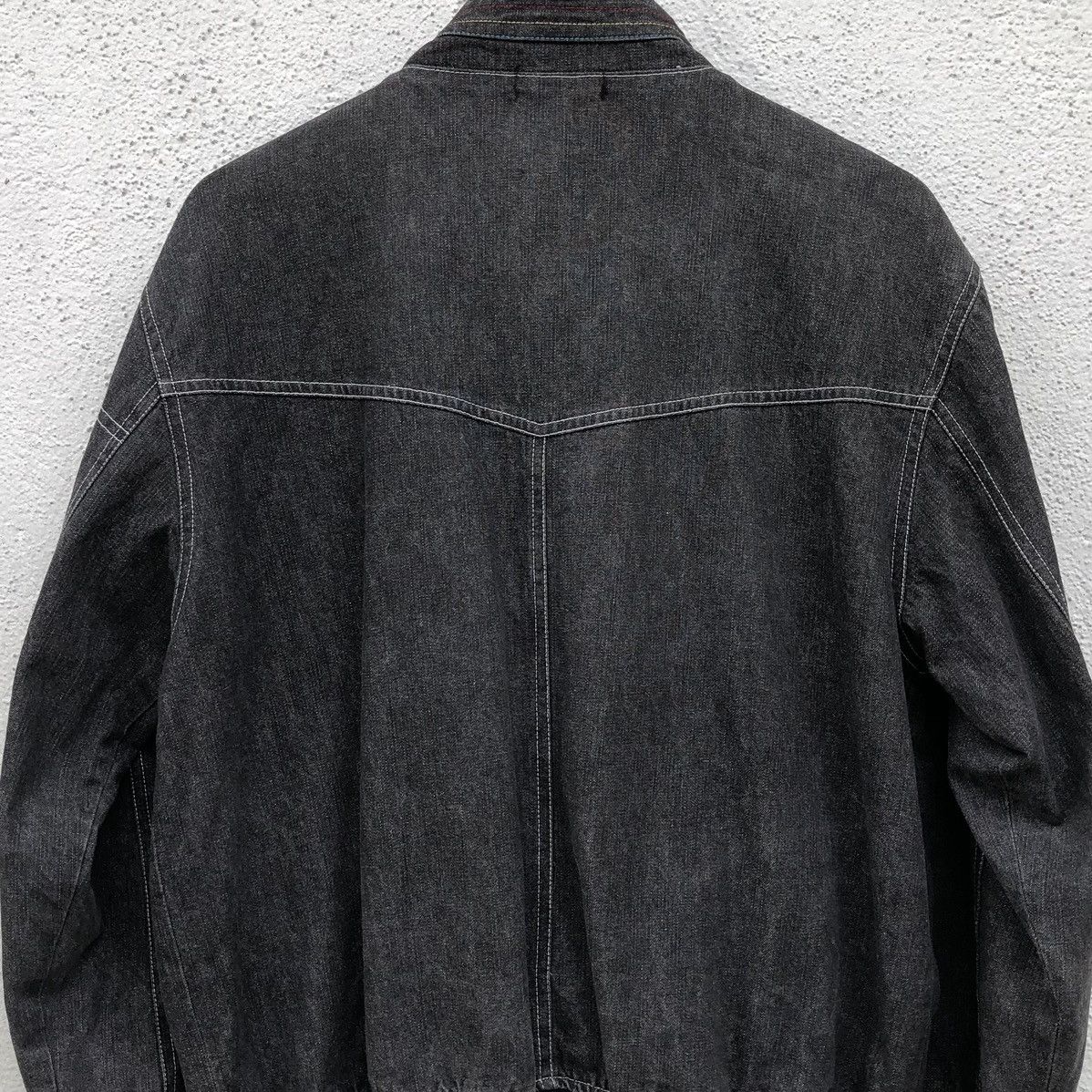 Vintage Vintage BON GIOVANE Denim Zipper Bomber Jacket Size US M / EU 48-50 / 2 - 11 Thumbnail