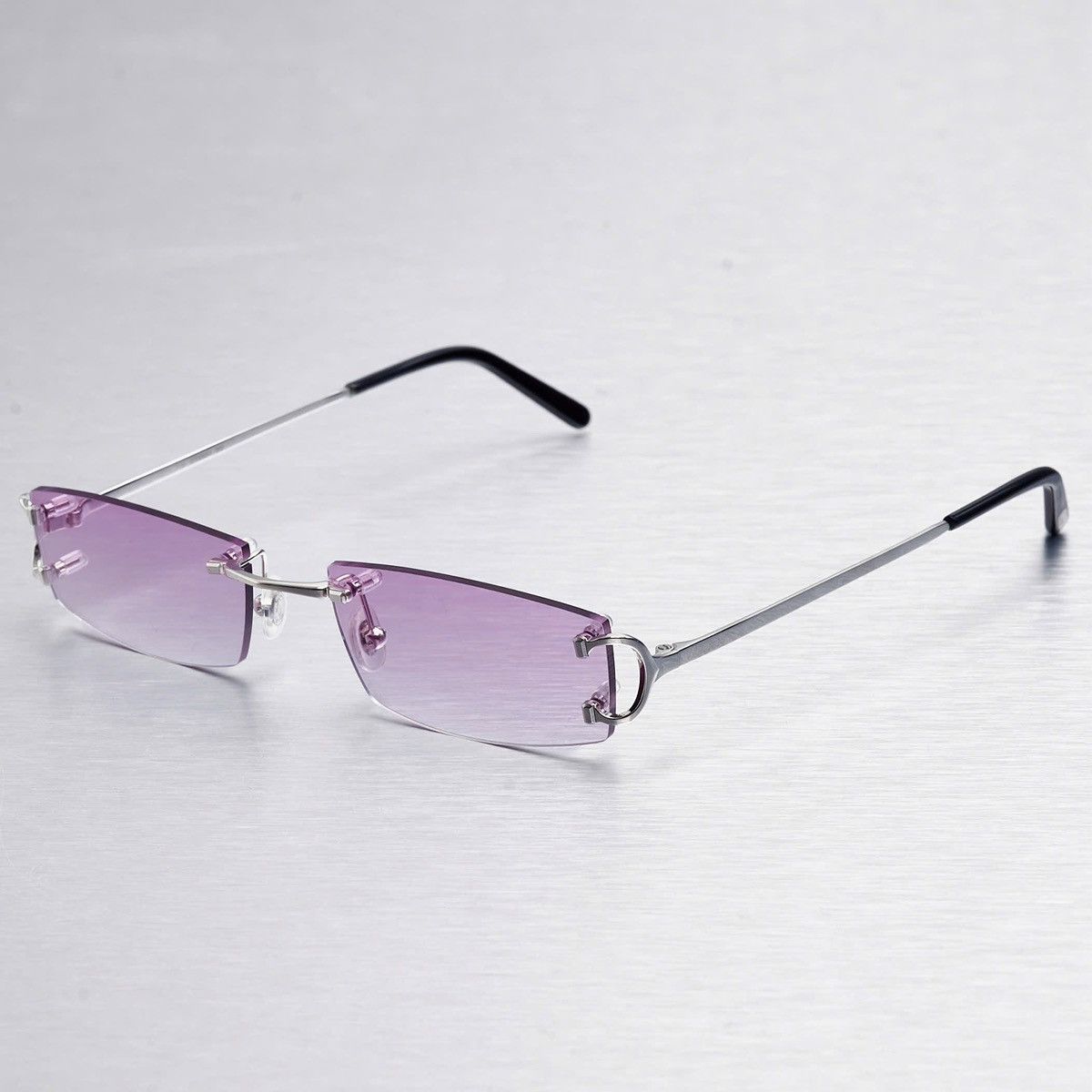 Cartier CARTIER CT0092O 002 TWILIGHT MAUVE SUNGLASSES Size ONE SIZE - 2 Thumbnail