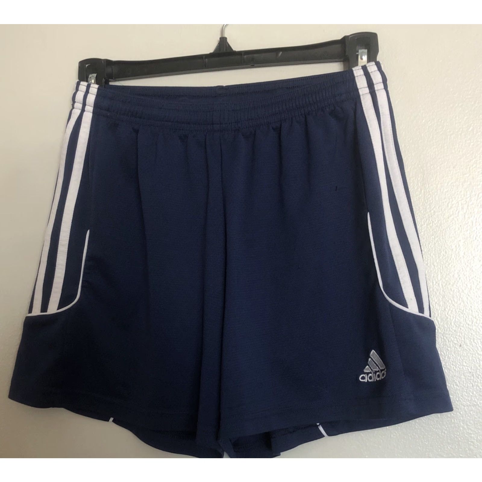 Adidas Adidas Climalite Running Shorts Women S White Striped Sides Athletic Workout Size 28" / US 6 / IT 42 - 2 Thumbnail