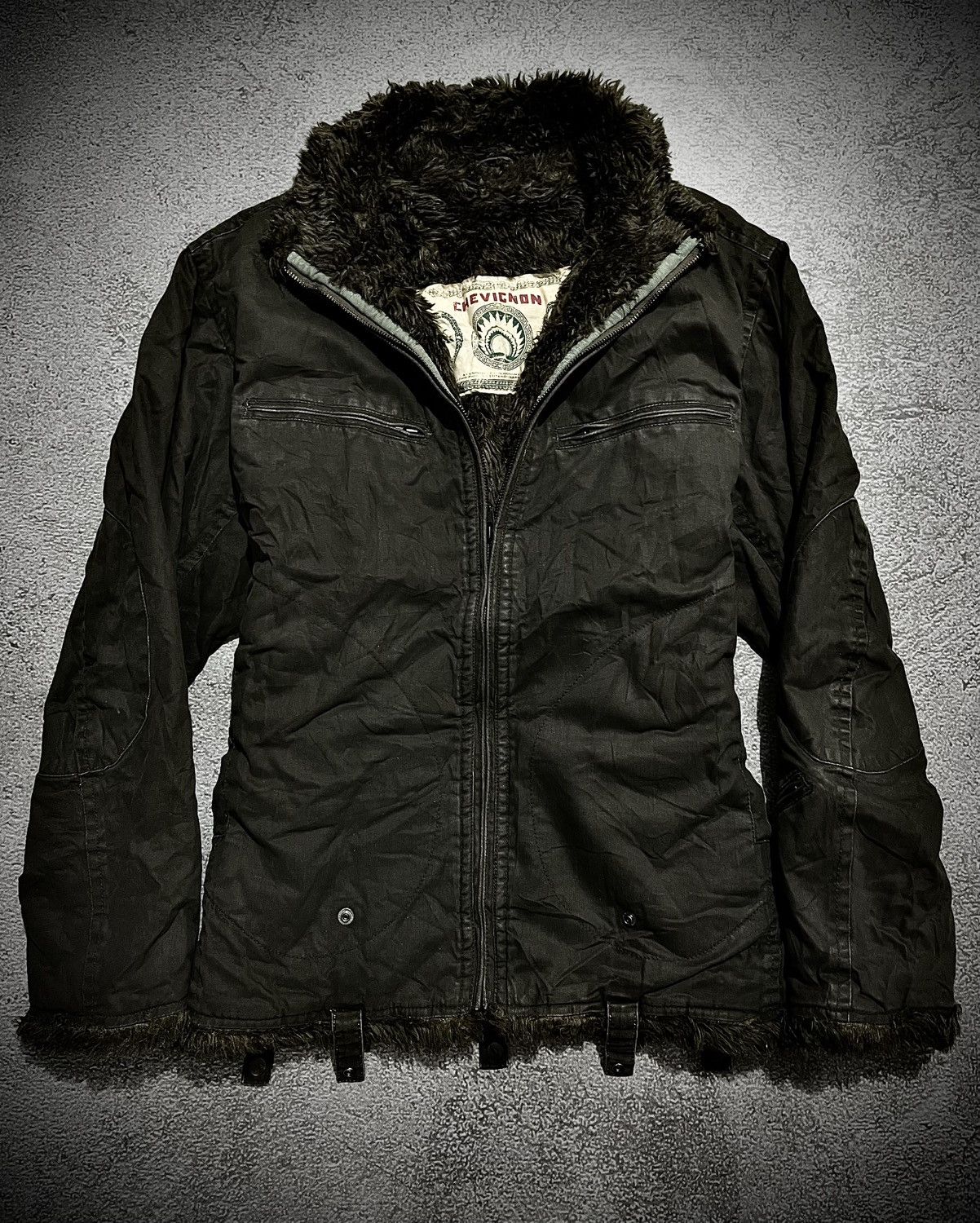 Chevignon Crazy Fur Japanese Chevignon Canvas Fur jacket Yasuyuki Styl Size US L / EU 52-54 / 3 - 1 Thumbnail