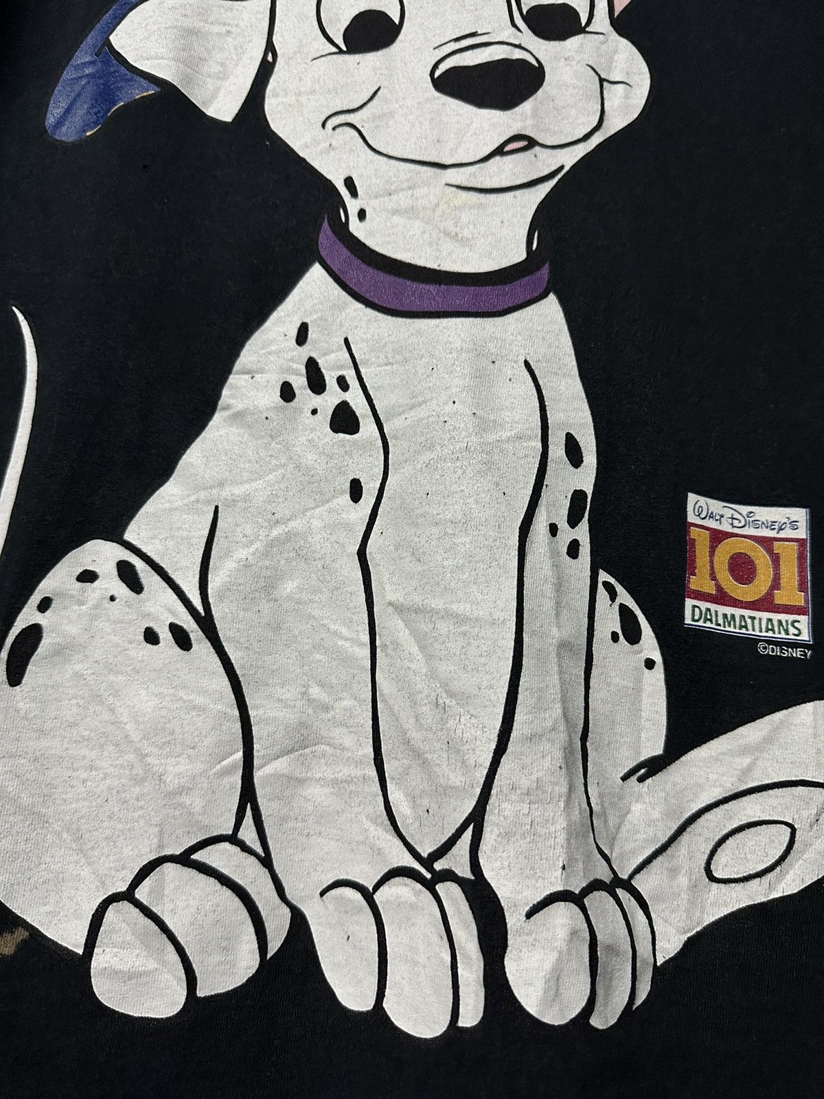 Disney Vintage 90s Walt Disney Dalmatians Faded Tee Size US XL / EU 56 / 4 - 8 Thumbnail