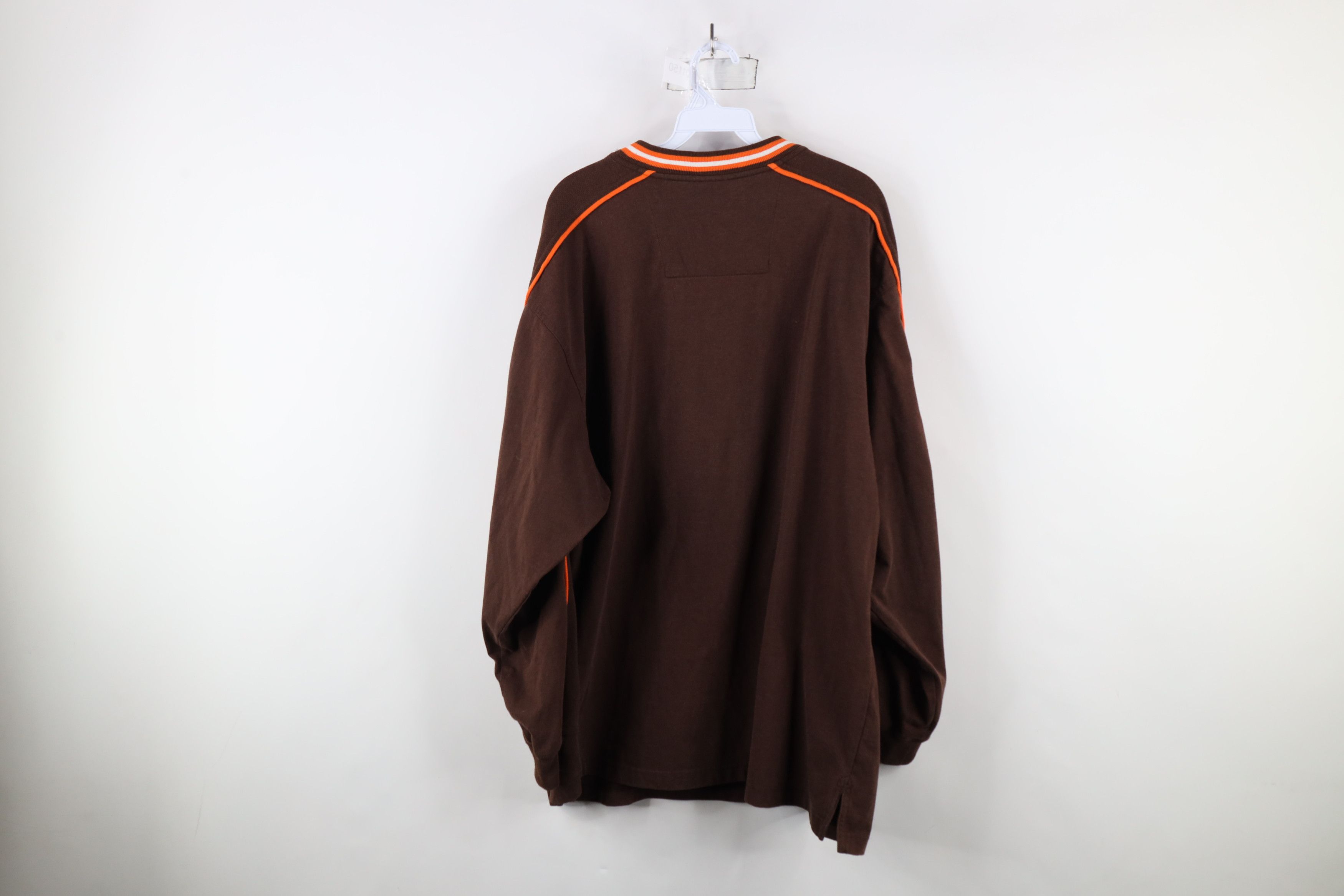 Vintage Vintage 90s Cleveland Football Long Sleeve T-Shirt Brown Size US XL / EU 56 / 4 - 8 Thumbnail