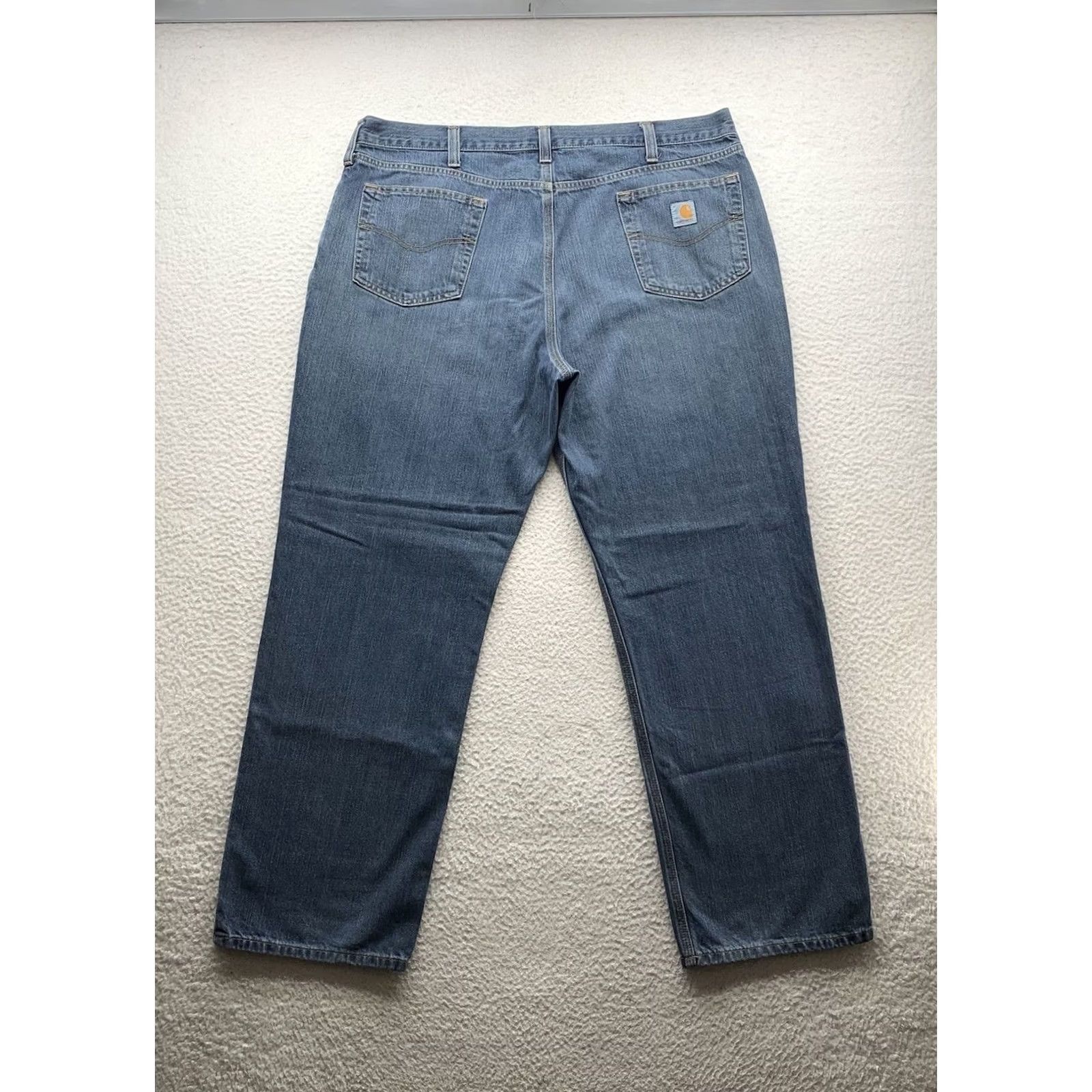 Carhartt Carhartt Mens Jeans Relaxed Fit Blue Denim 43x32 (Tag 42x32) 101483-968 Size US 43 - 4 Thumbnail