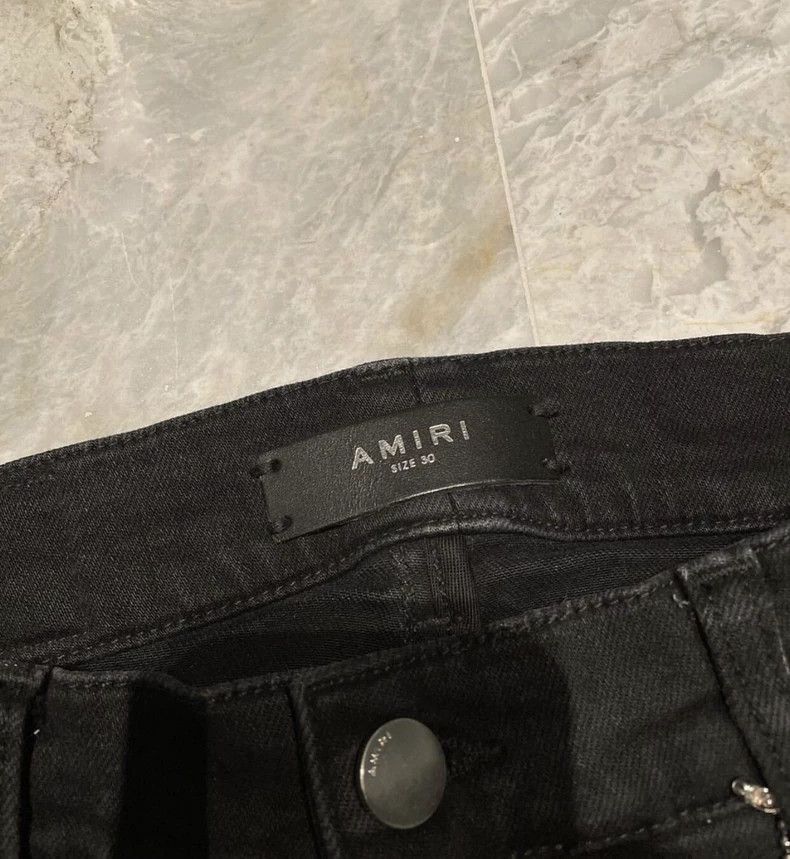 Amiri Amiri multi-element applique vintage black jeans Size US 30 / EU 46 - 2 Thumbnail