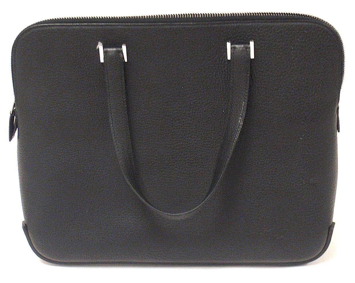 Hermes Black Chevre Leather Escapade Handbag