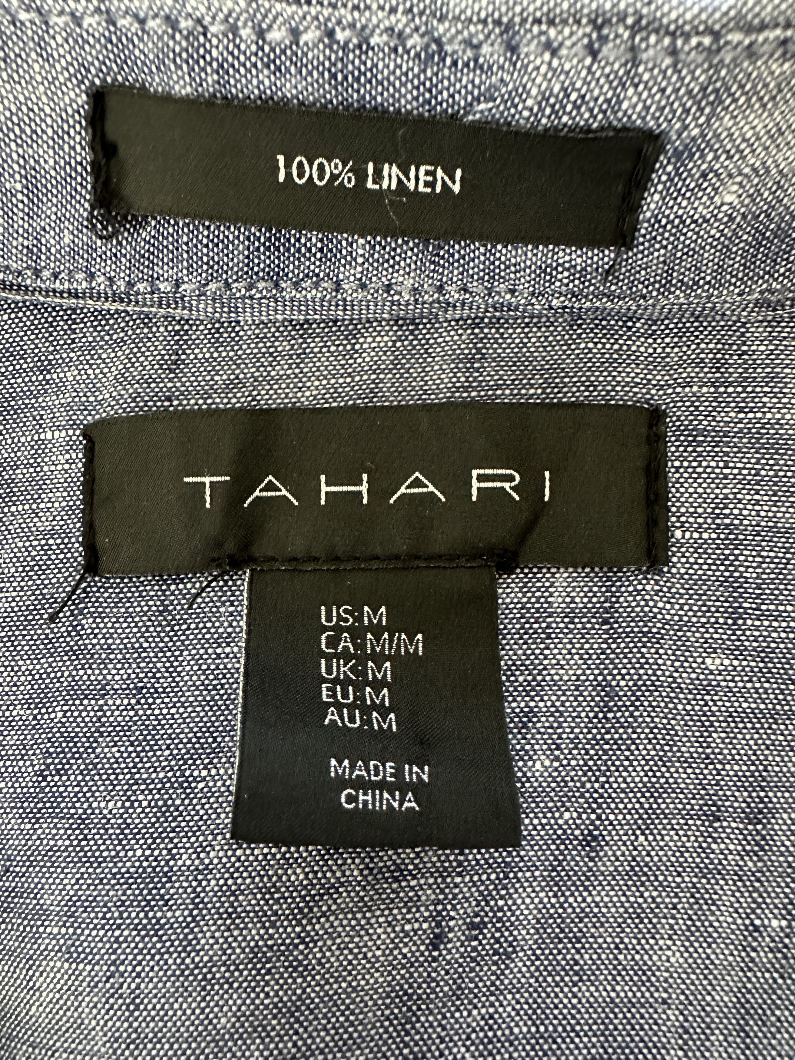 Elie Tahari TAHARI Linen Long Sleeve Tunic Style Med Size M / US 6-8 / IT 42-44 - 7 Thumbnail