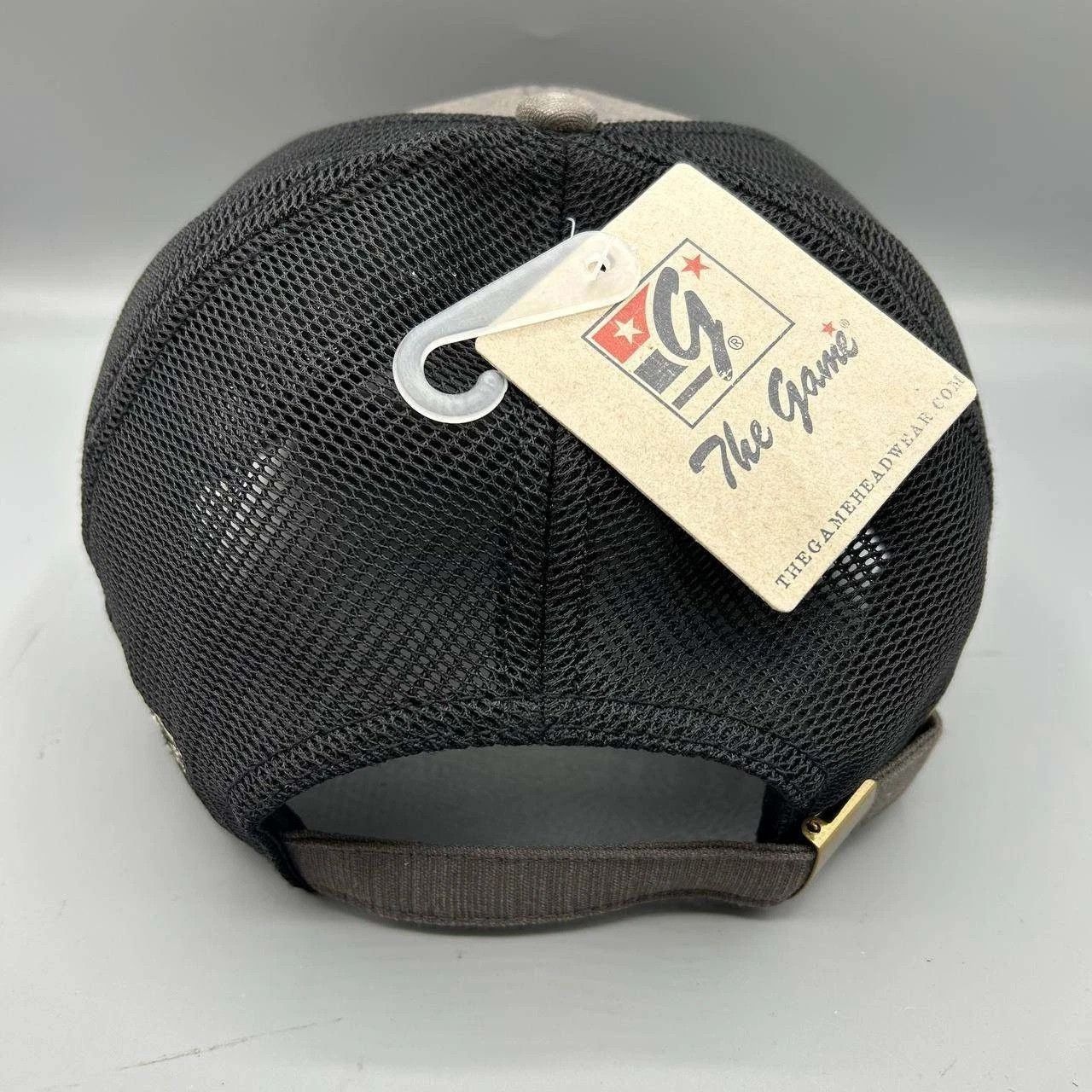 The Game Montauk Long Island Trucker Hat Men Gray Black Strap Back Size ONE SIZE - 8 Thumbnail