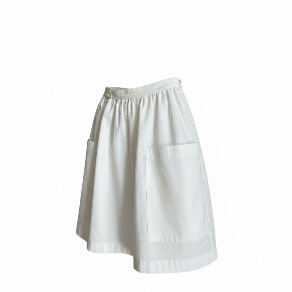 Chloe Chloé White Cotton Skirt – Size 6 US / 42 IT – Made in Italy Size 28" / US 6 / IT 42 - 3 Thumbnail