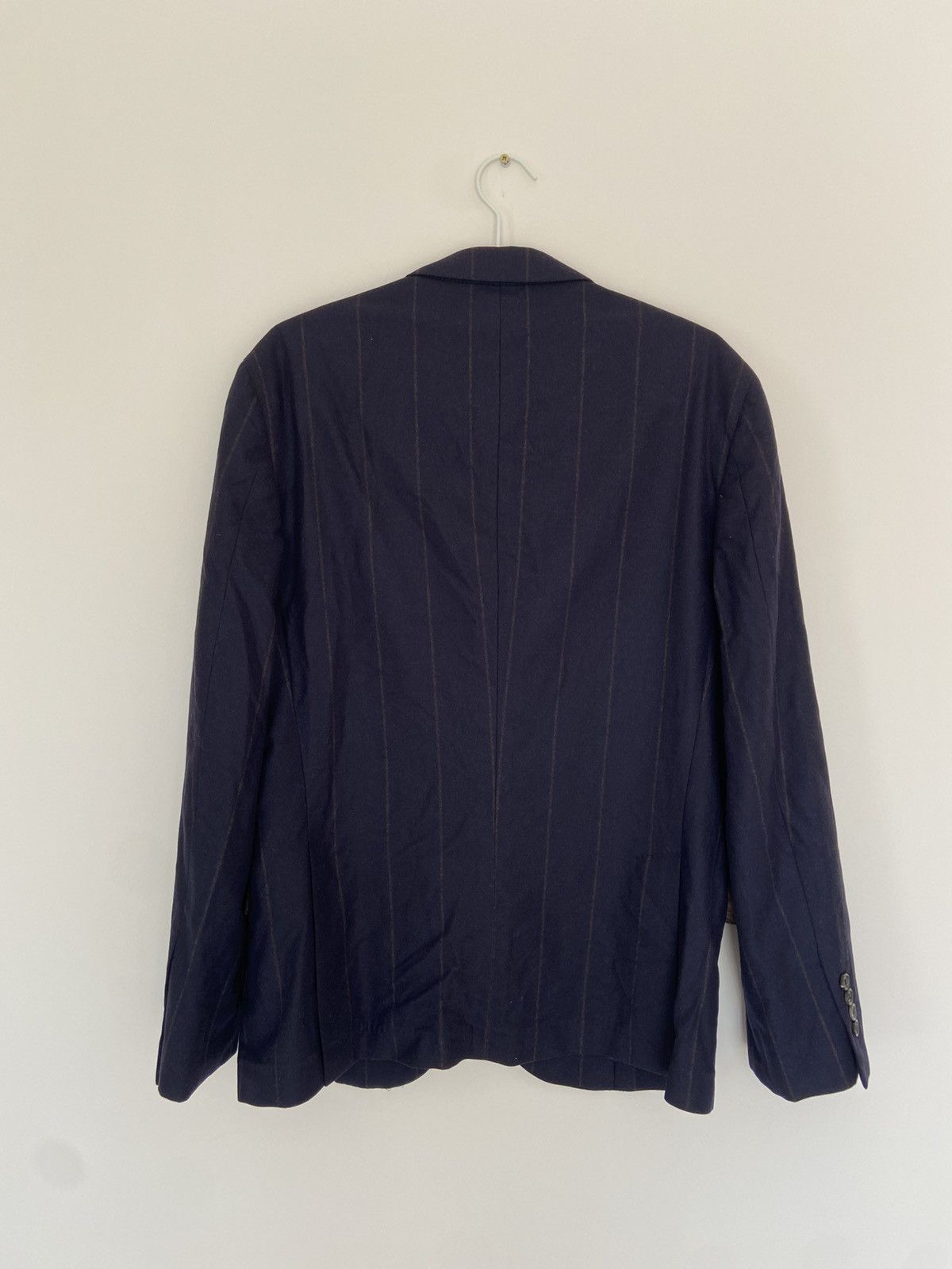 Brunello Cucinelli Brunello Cucinelli Pinstripe Wool Blazer Size 42R - 4 Thumbnail