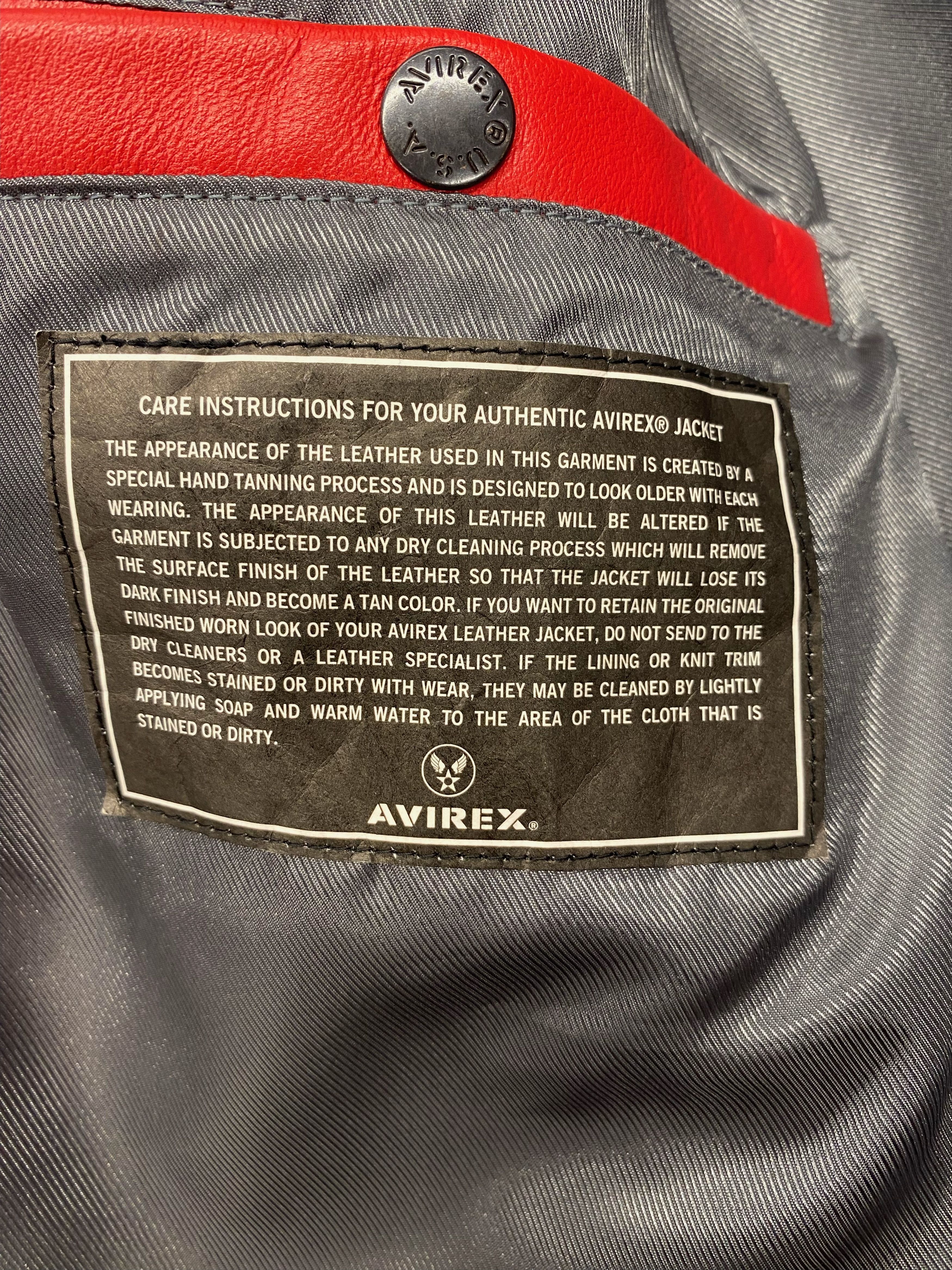Avirex Icon Leather Jacket Size US L / EU 52-54 / 3 - 6 Thumbnail