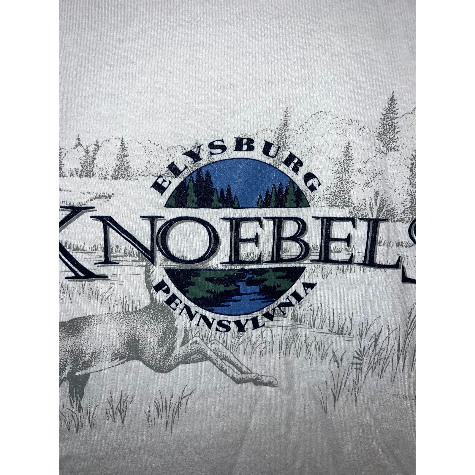 Jerzees 90s Vintage Elysburg Pennsylvania Knoebels Deer Shirt VTG L Size US L / EU 52-54 / 3 - 3 Thumbnail