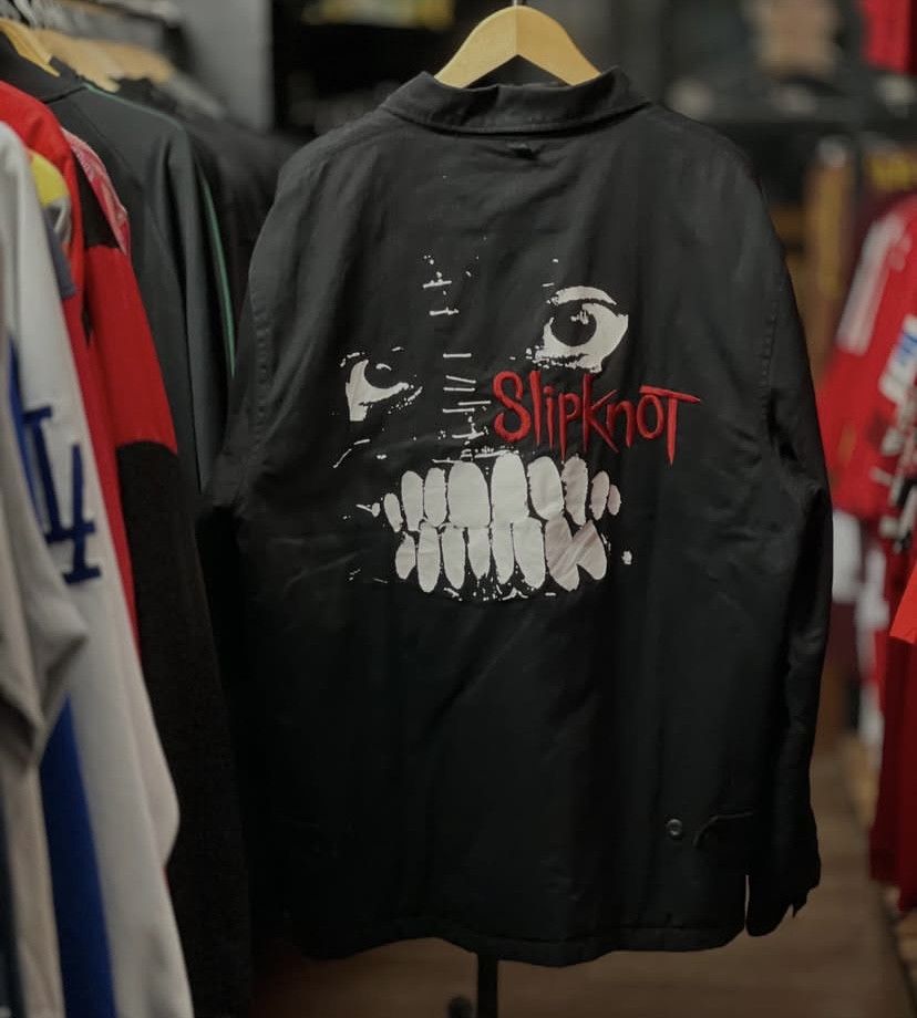 Slipknot Vintage 2005 Slipknot Distressed Work Jacket Size US XL / EU 56 / 4 - 2 Thumbnail