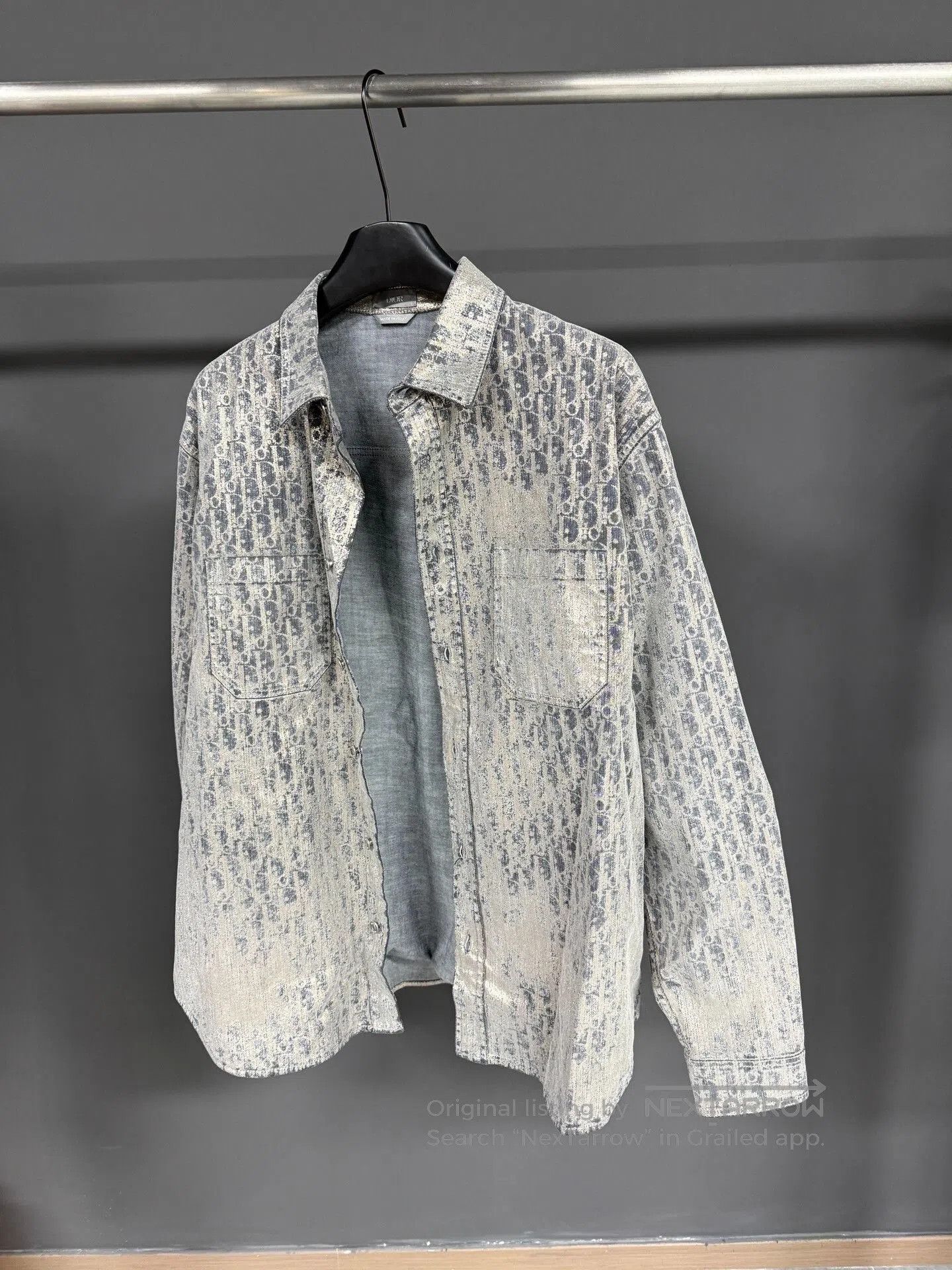 Dior Dior Silver Logo Denim Shirt. Size US XS / EU 42 / 0 - 2 Thumbnail