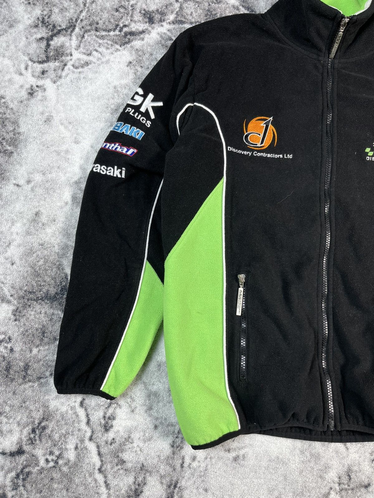 Other Vintage Kawasaki MSS Racing Fleece Jacket Y2K Size US S / EU 44-46 / 1 - 3 Thumbnail