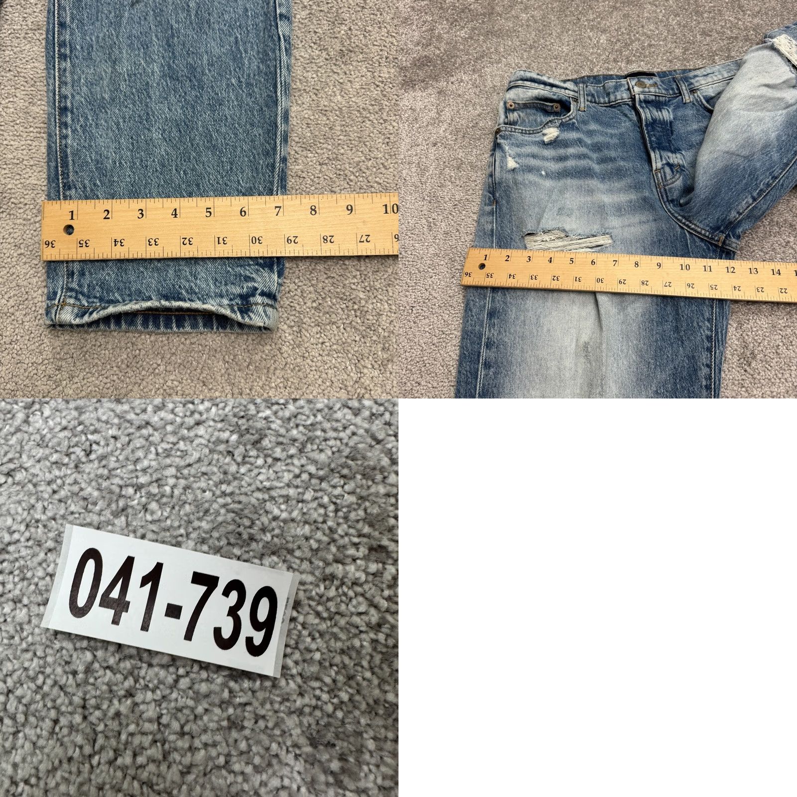 Lucky Brand Lucky Brand Drew Mom High Rise Taper Distressed Button Fly Denim Jeans Womens 10 Blue 90s City Classic Streetwear Mens Size 32" / US 10 / IT 46 - 10 Thumbnail