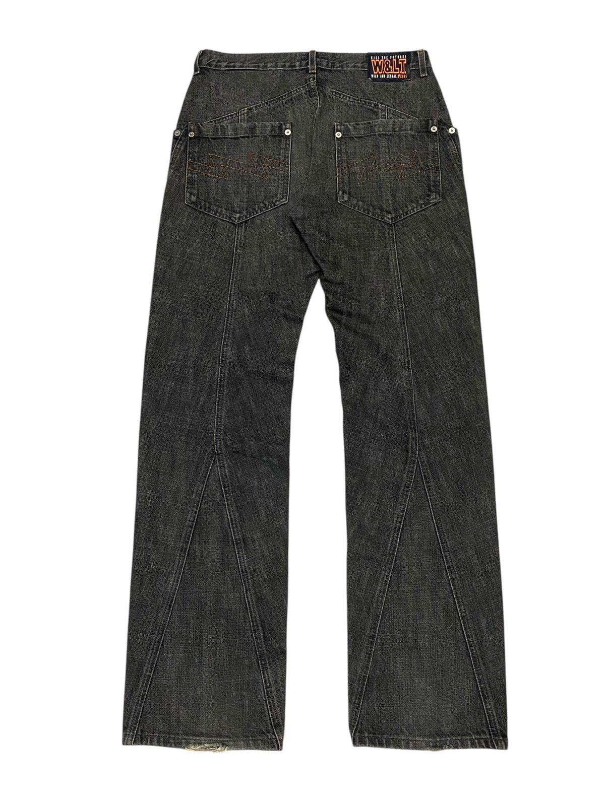 W&LT W&LT Walter Van Beirendonck Spiral Cut Denim Pants Size US 30 / EU 46 - 3 Thumbnail